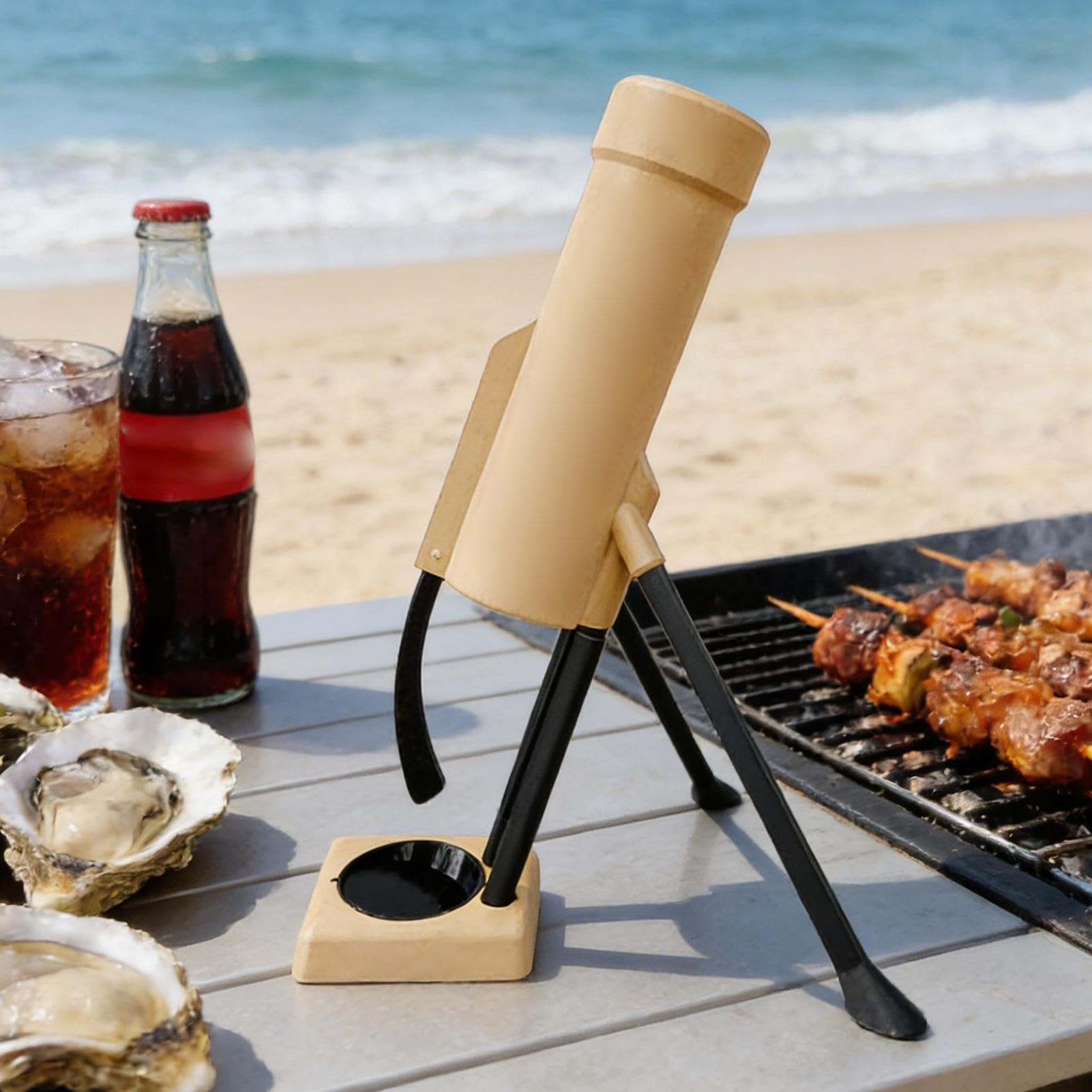Abridor de botellas de cerveza, lanzador automático de tapas de alta resistencia, abridor manos libres para cervezas y refrescos, ideal para el hogar, bar, fiesta, camping, diseño de 51 mm