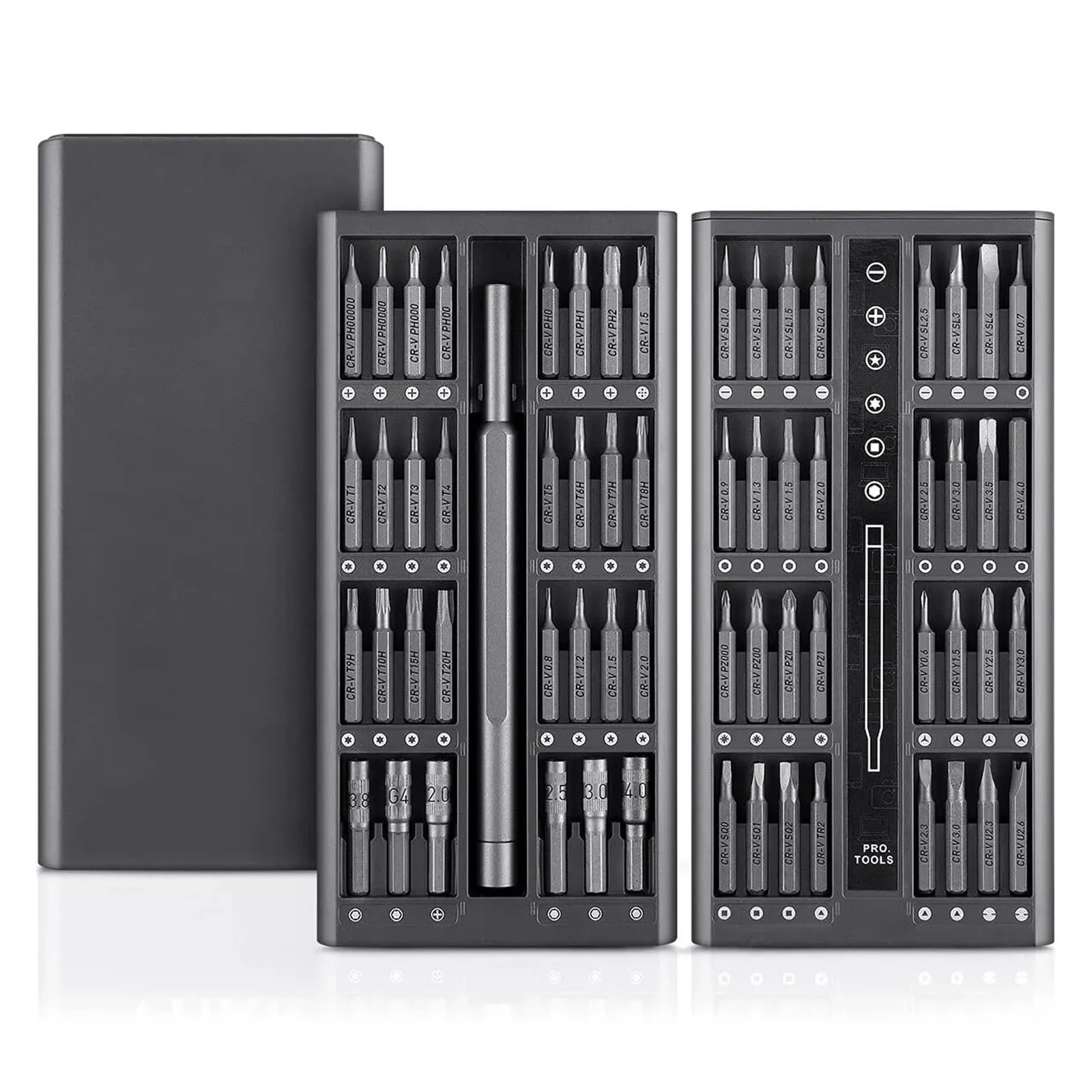 63 in 1 Precision Screwdriver Set, Phillips Torx Magnetic Driver Bits Kit for Electronics, Phone, Watch and Camera Repair