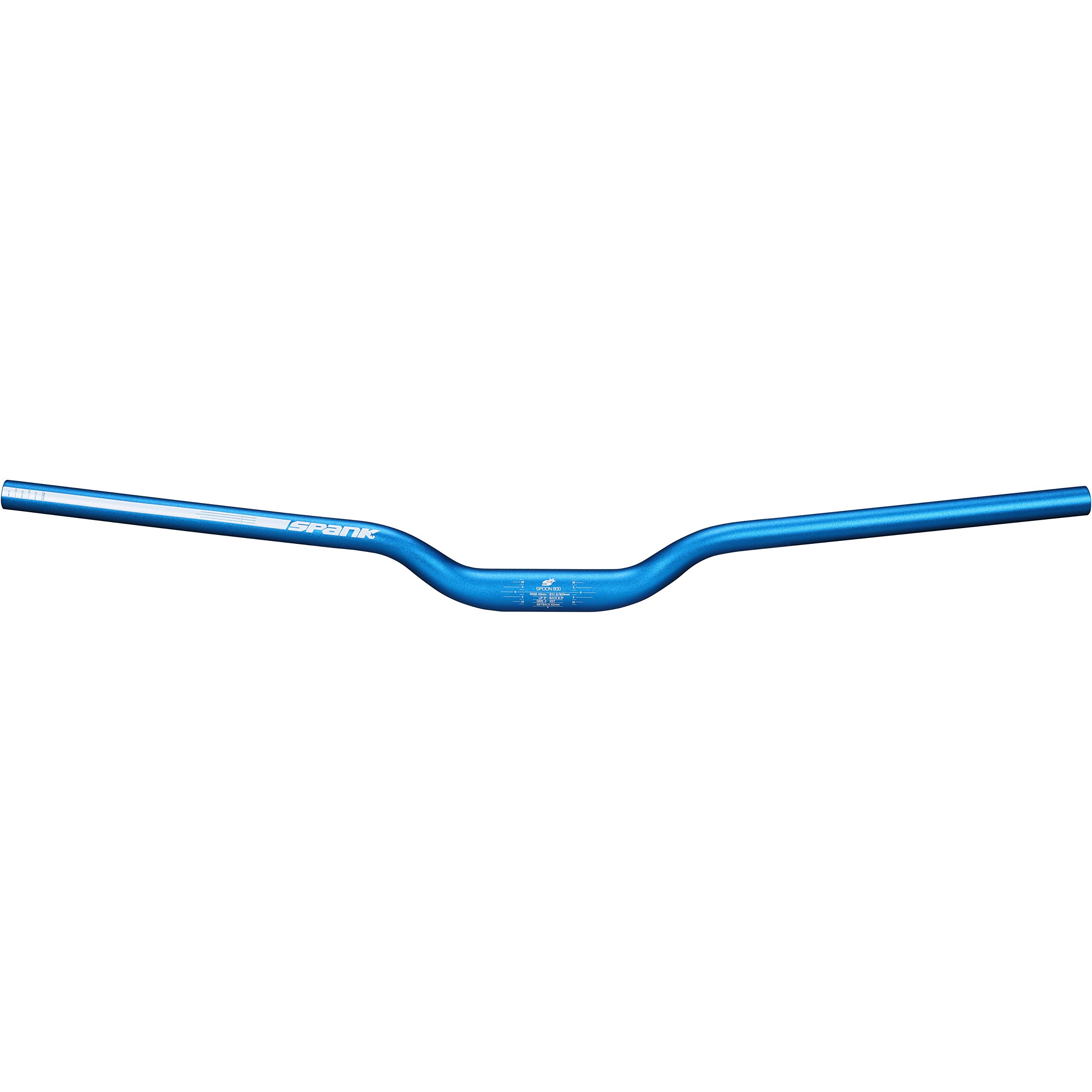 Spank unisex_adult Cintre SPOON ¯31,8mm, 800mm rise 40mm blue MTB Hanger, 31.8 mm