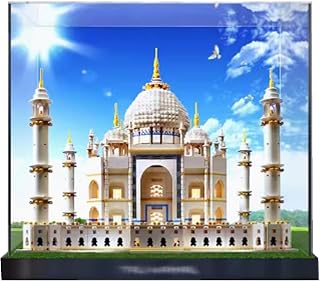 Acrylic Display Box for Collectibles, Compatible with Lego 10256 Taj Mahal Model Kits, Removable Figures Instead of Glass Boxes, Transparent Storage Display Case (Display Box only) (Spray-Painted)