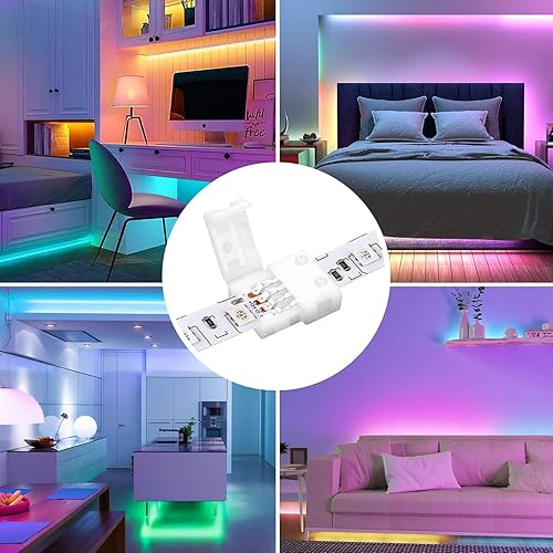 Miniatura 7 de VIPMOON - Conector de tira LED, de esquina en ángulo recto, 2835 3528