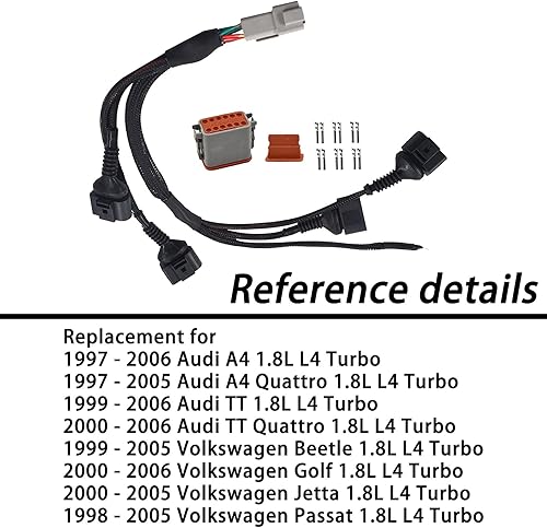 Miniatura 7 de Arnés de cableado de bobina de encendido 06B998018T 0347010004 Reemplazo para A4 TT Beetle Golf Jetta Passat 1.8L L4