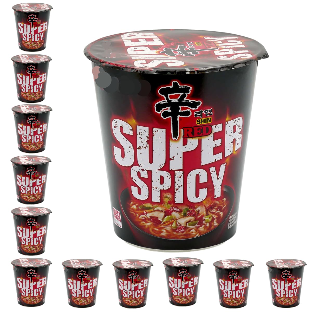 YIJIA | Pack 12 X 68g Ramen Coreano Cup Noodles | Shin Ramyun | Nong shim — view 9