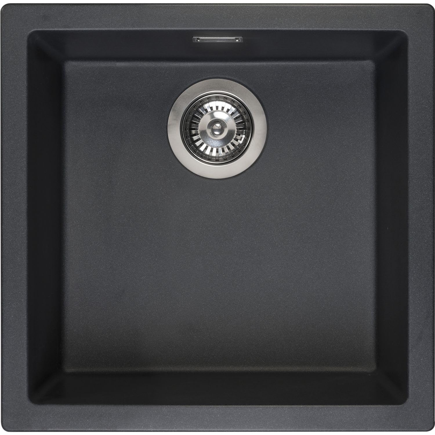 REGINOX Amsterdam Sink 40 x 40 Black Silvery, Anthracite, 460 x 460 mm