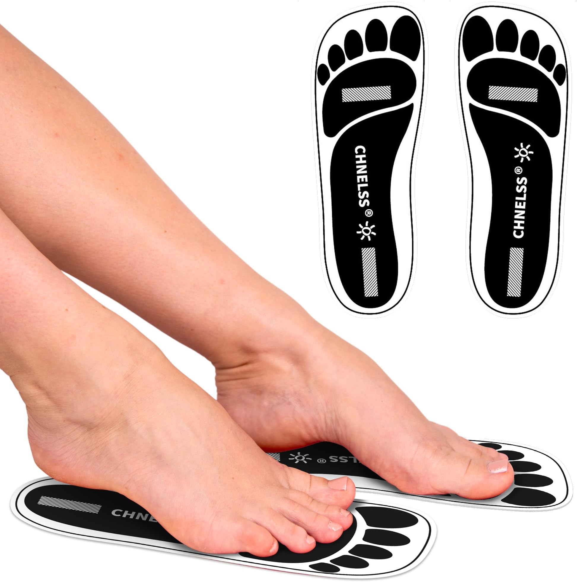 Black 25Pairs(50Feets)Disposable Spray Tanning Feet Pads for Hygienic Foot Protectors,Comfortable & Hygienic Spray Tan Pads Feet-Specifically for the Spray Tanning Industry or Salon,One Size-Non Slip