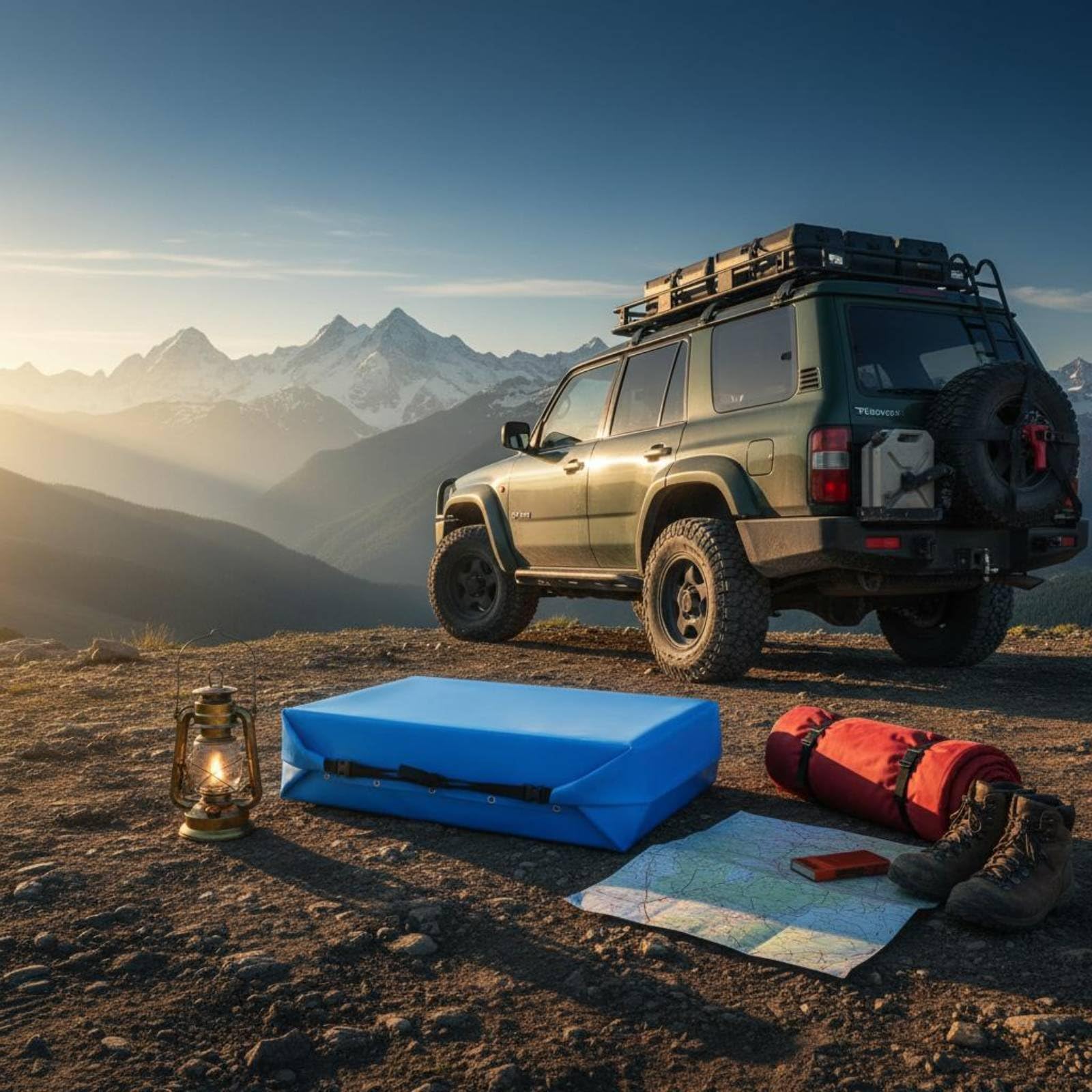 Qianly Borsa da Tetto Impermeabile Resistente Al Sole Borsa da Tetto SUV Grande Alta Capacità Bagaglio Auto per Automobilisti, Viaggiatori, Vacanza