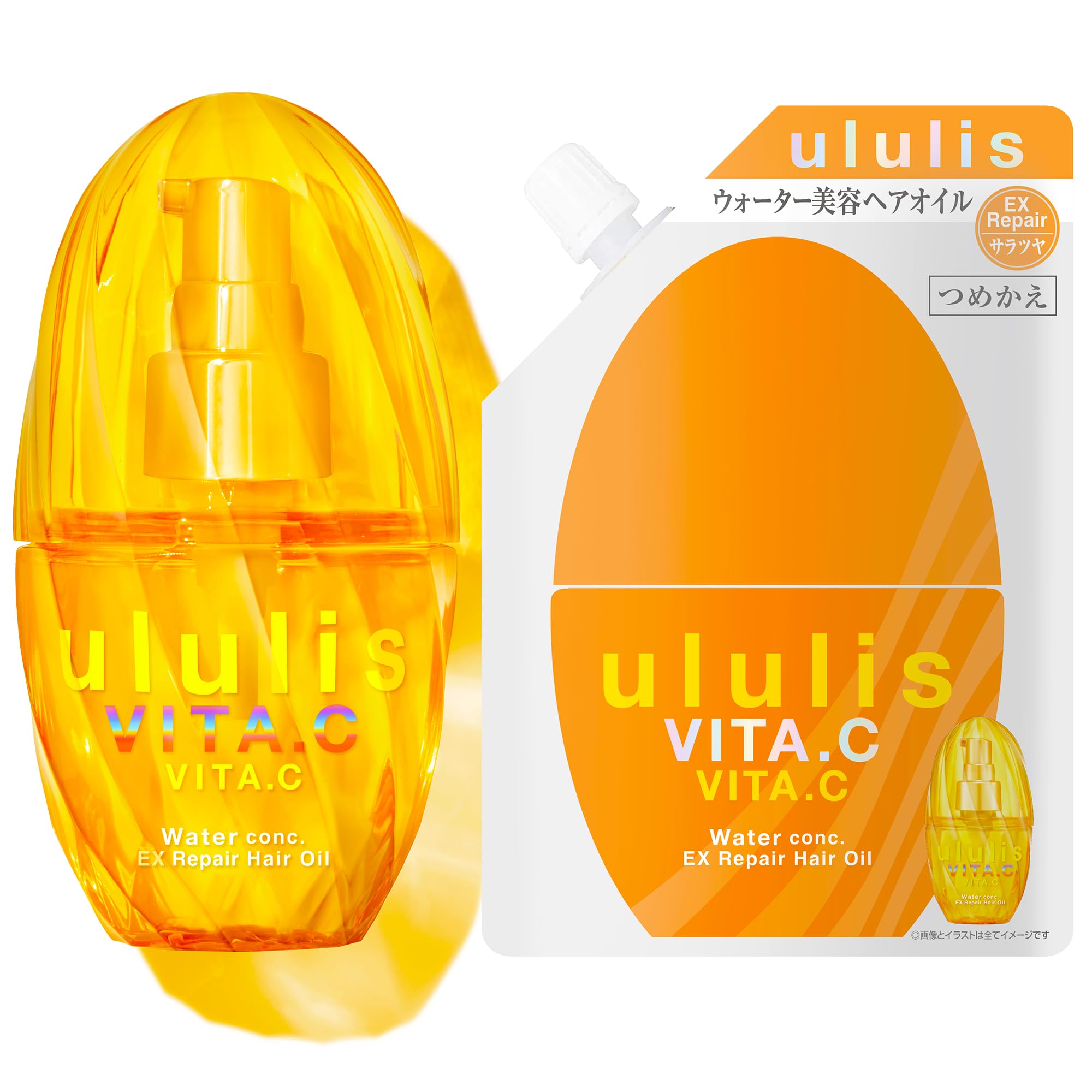 Amazon.co.jp: ululis Ululis Hair Oil Main (100mL) + Refill (75mL