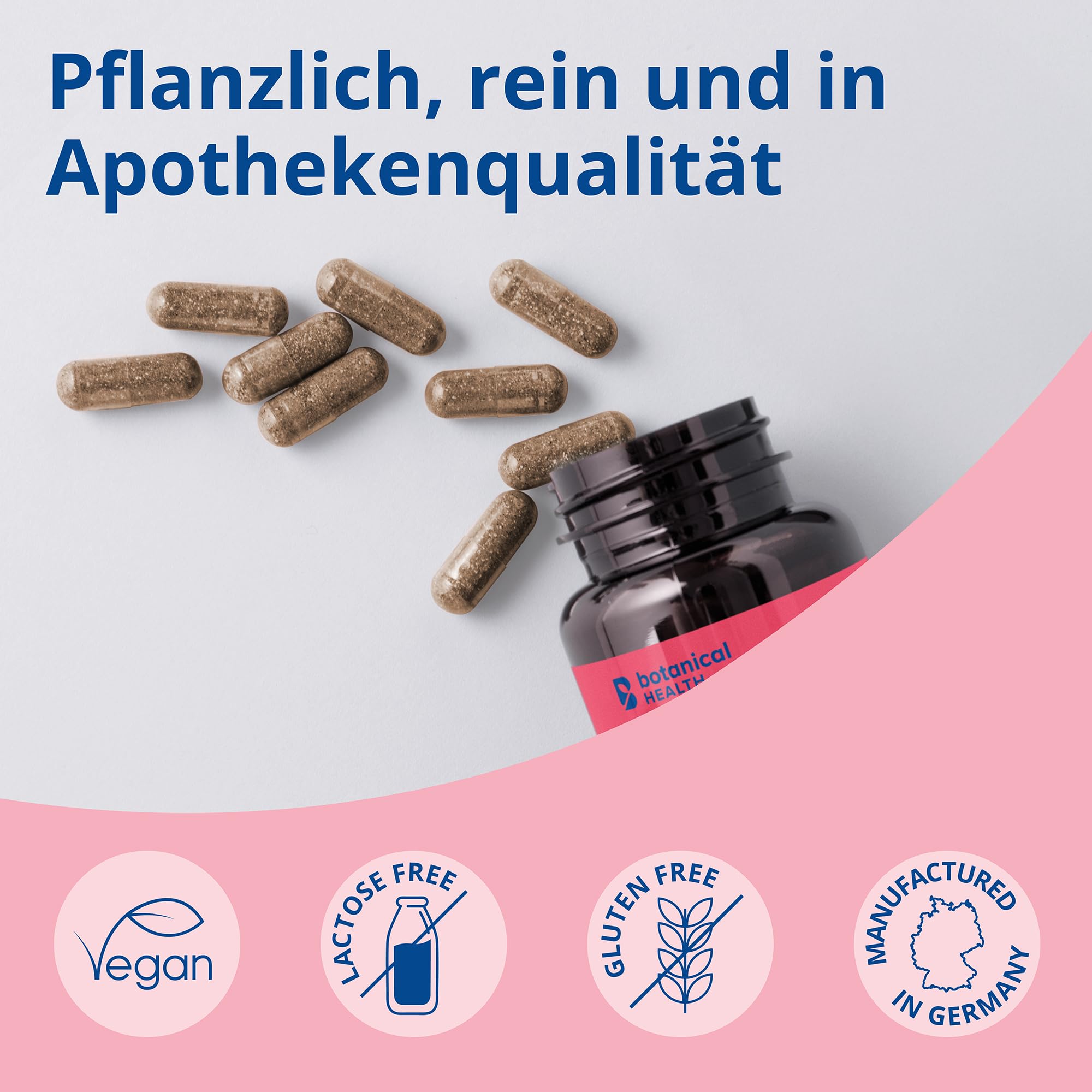 MENO VITAL – Natürliches Wohlbefinden in der Menopause - 60 vegane Kapseln mit Traubenkernextrakt, Rotklee und Rhabarbar Extrakt - Hormon Balance Frauen in Wechseljahre