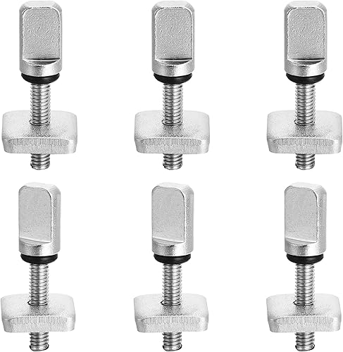 Ferraycle 6 piezas de accesorios de surf, sin herramientas, tornillo de aleta de acero inoxidable, tornillo de aleta de pulgar para hombres y