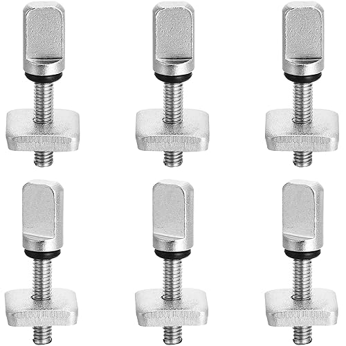 6 piezas de accesorios de surf, sin herramientas, tornillo de aleta de acero inoxidable, tornillo de aleta de pulgar para hombres y mujeres, tabla