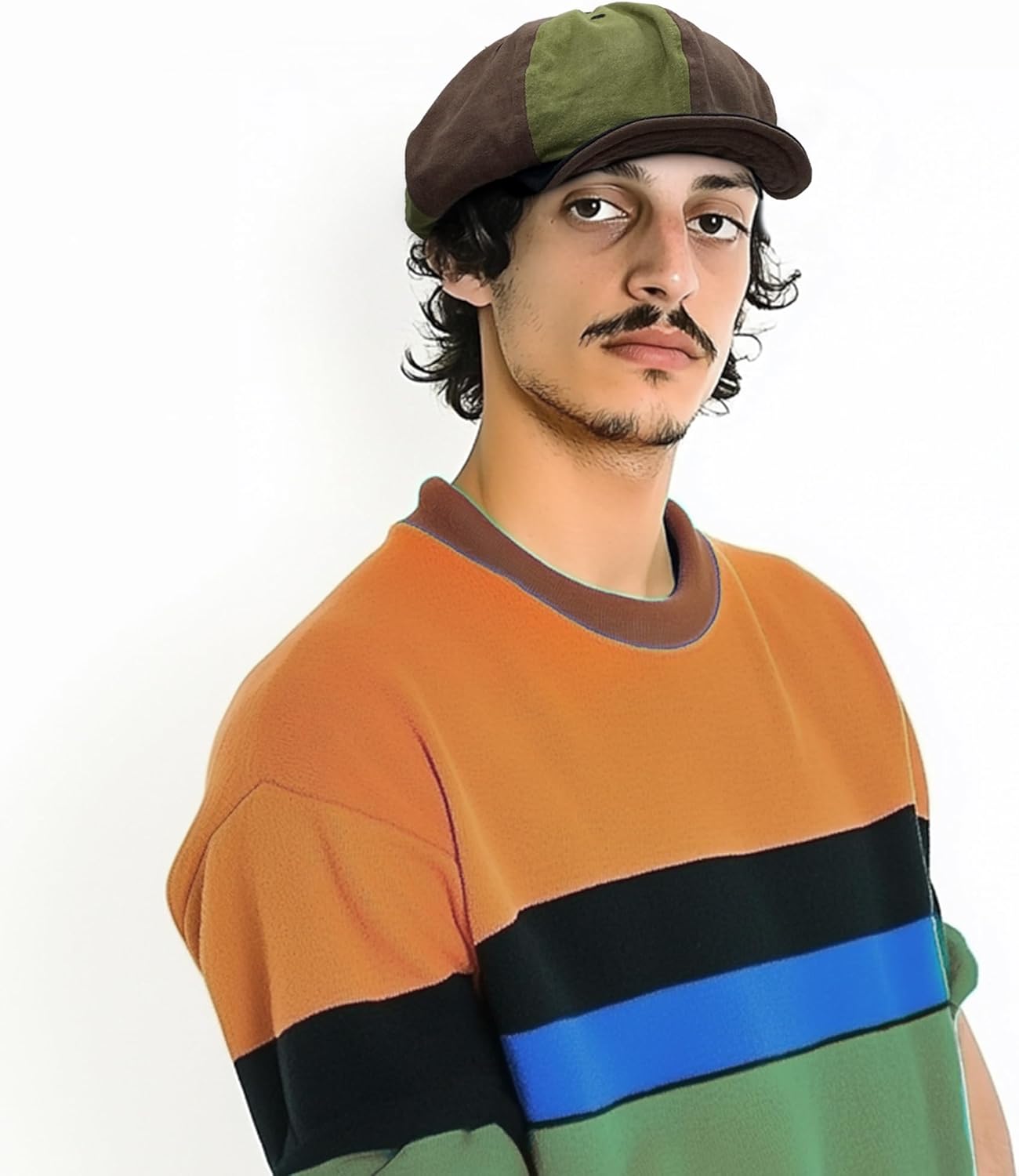 Croogo 8 Panel Newsboy Cap Applejack Gatsby Hat Scally Cap Bakerboy Beret Flat Caps Ivy Cabbie Peaky Golf Hooligan Driver Hat - Image 3