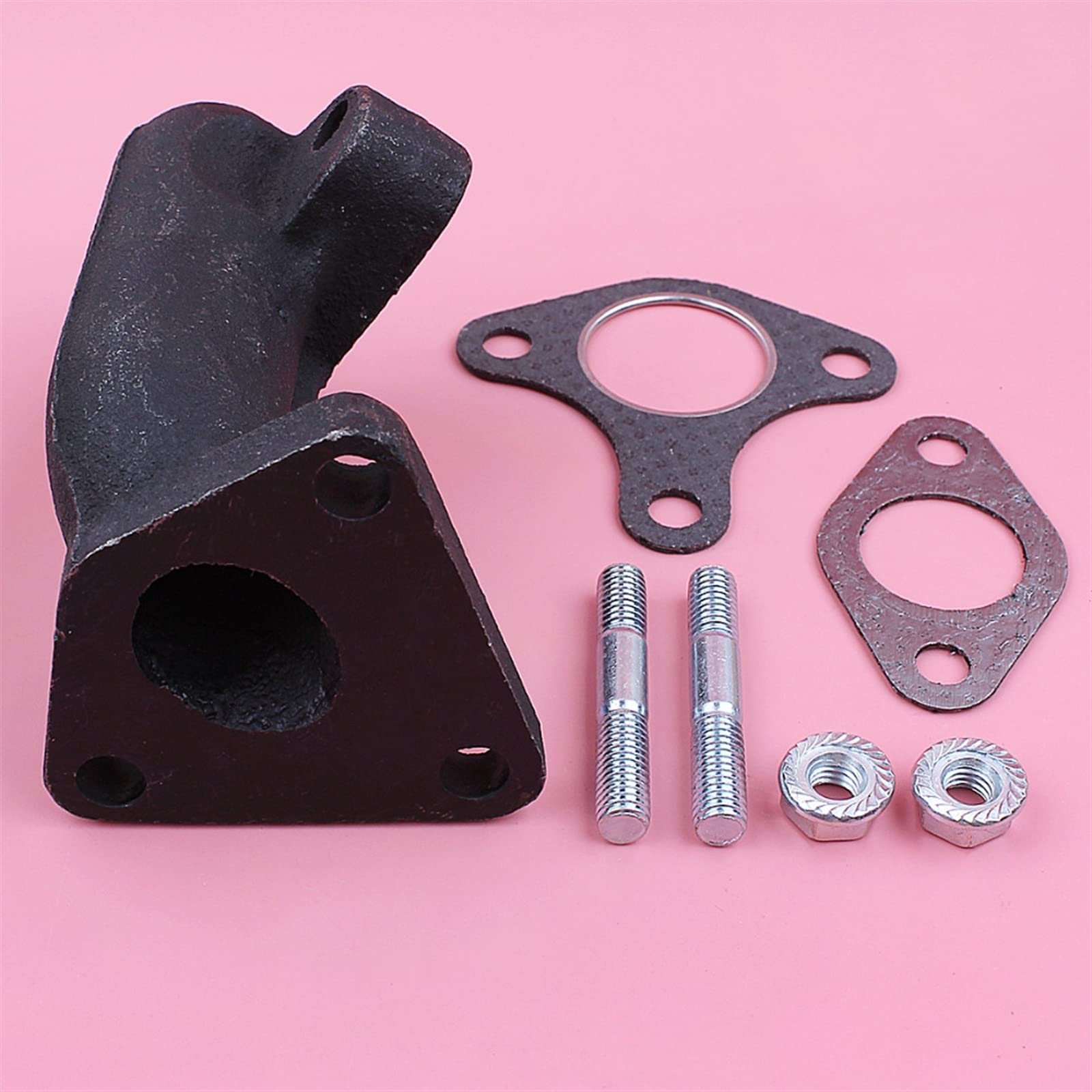 MANGRY Silenziatore di Scarico Tubo Collettore Guarnizione Bullone Dado Guarnizione Kit for GX340 GX390 11HP 13HP GX 340 390 Rasaerba Motore Pezzo di Ricambio