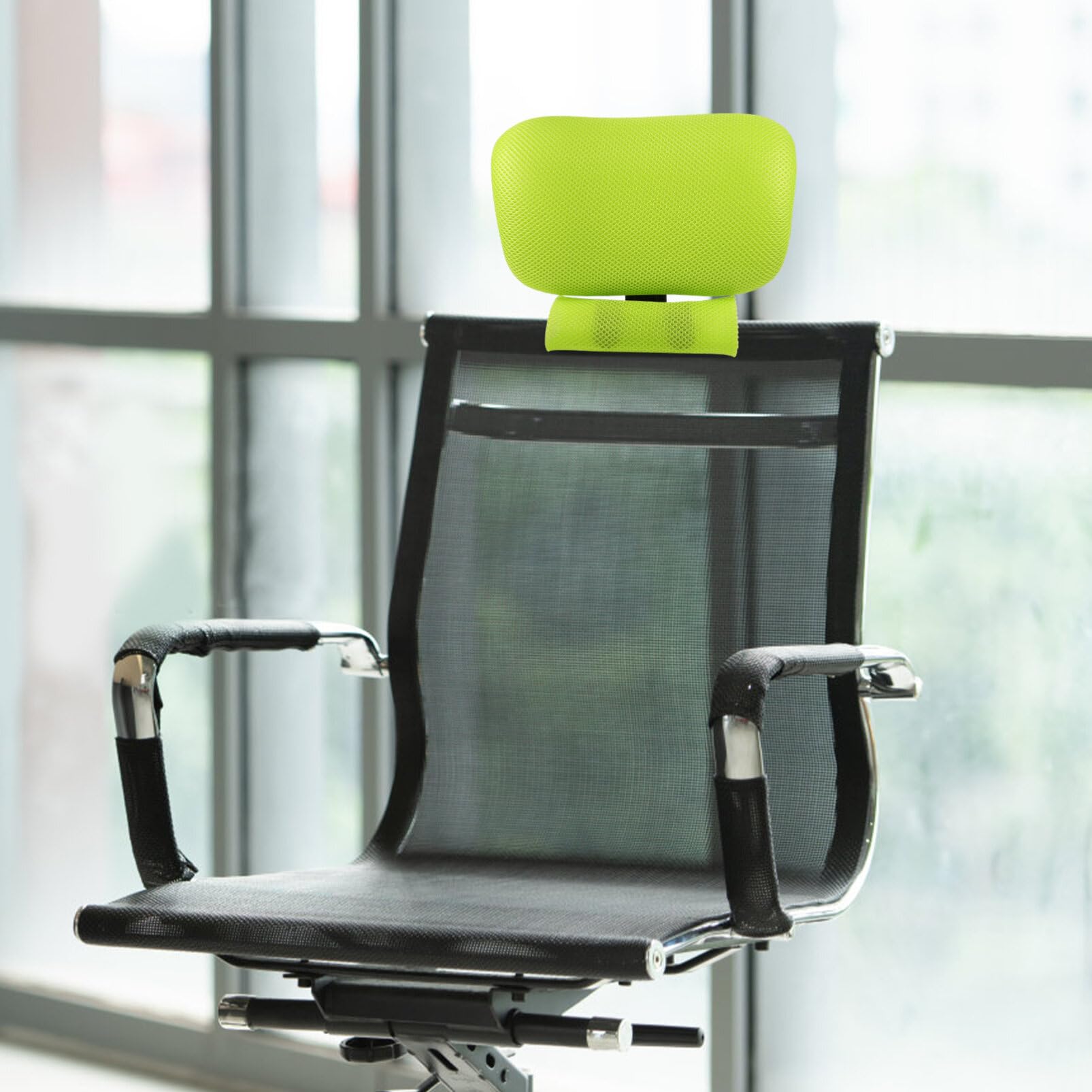 SHINEOFI Almohada Ajustable para Reposacabezas De Silla De Oficina Soporte De Cuello Ergonómico Accesorio De Fácil Instalación para Sillas De Trabajo Cojín De Recubrimiento De Malla