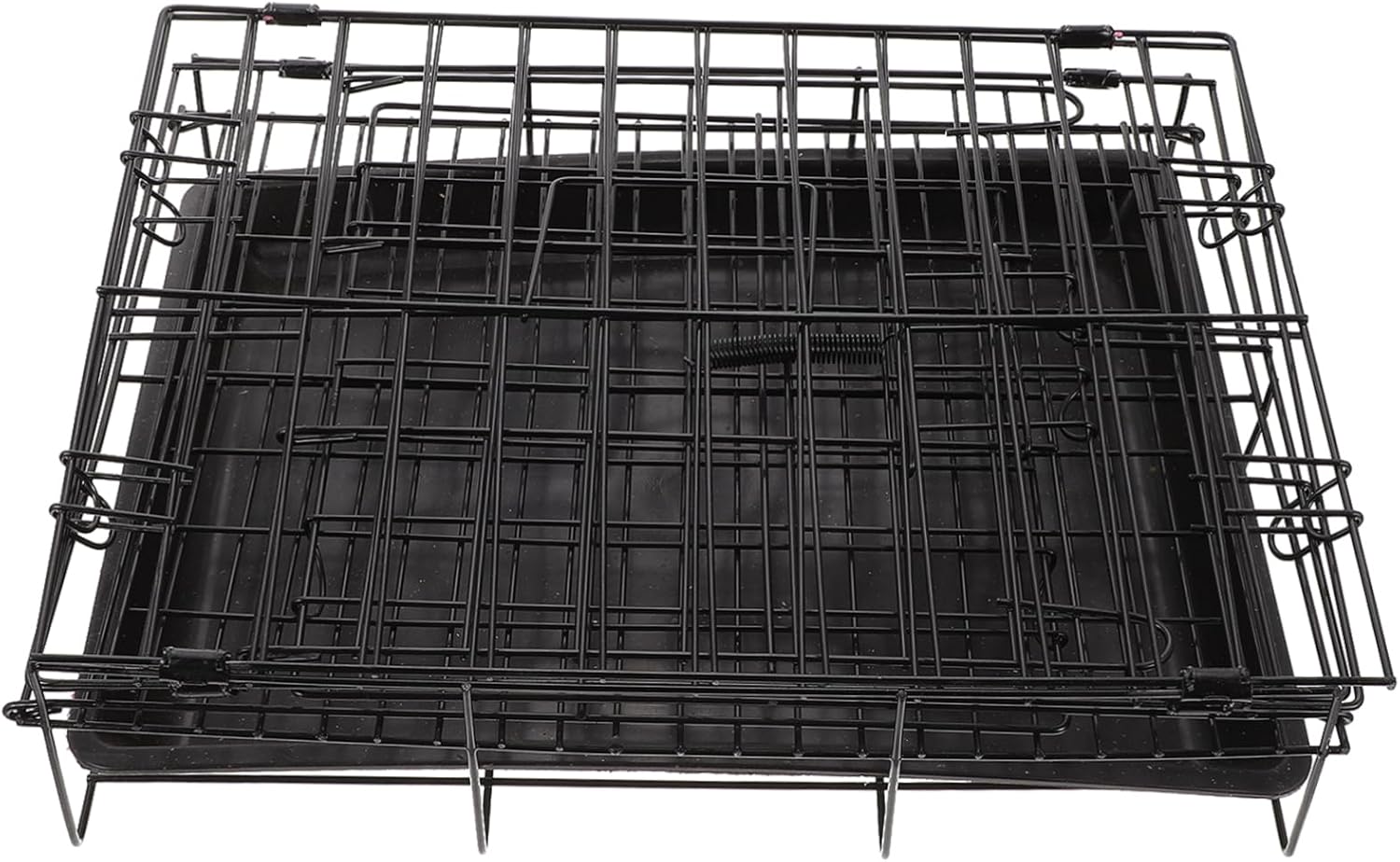 Foldable Dog Cage Medium Small Pet Crate with Removable Tray Iron Wire Kennel for Cats and Dogs Secure Comfortable House for Indoor Outdoor Use