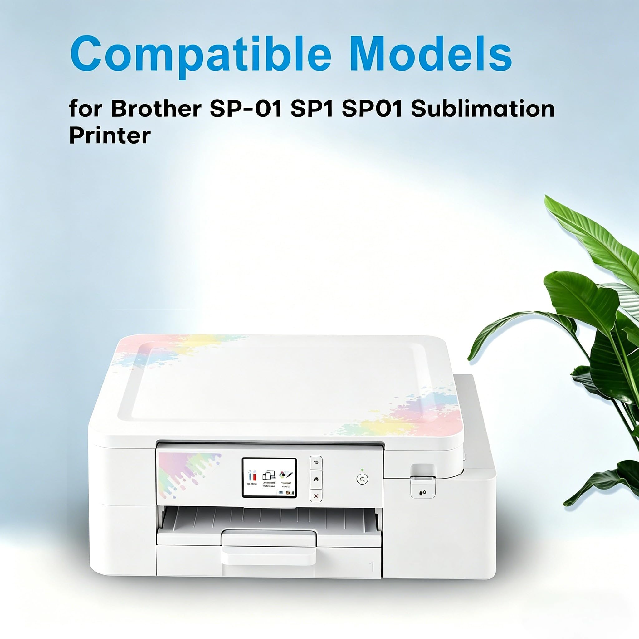SP1 SP01 Cartucho de tinta de sublimación compatible con SP01BKS SP01CS SP01MS SP01YS para Brother SP1 SP01 SP01 SP-01 Impresora de sublimación (4 unidades)