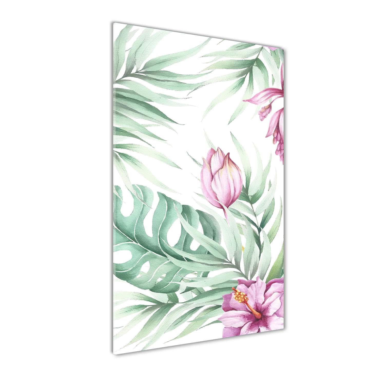 Impression sur verre 60x120 cm Tulup motif violet haut de gamme pour mur