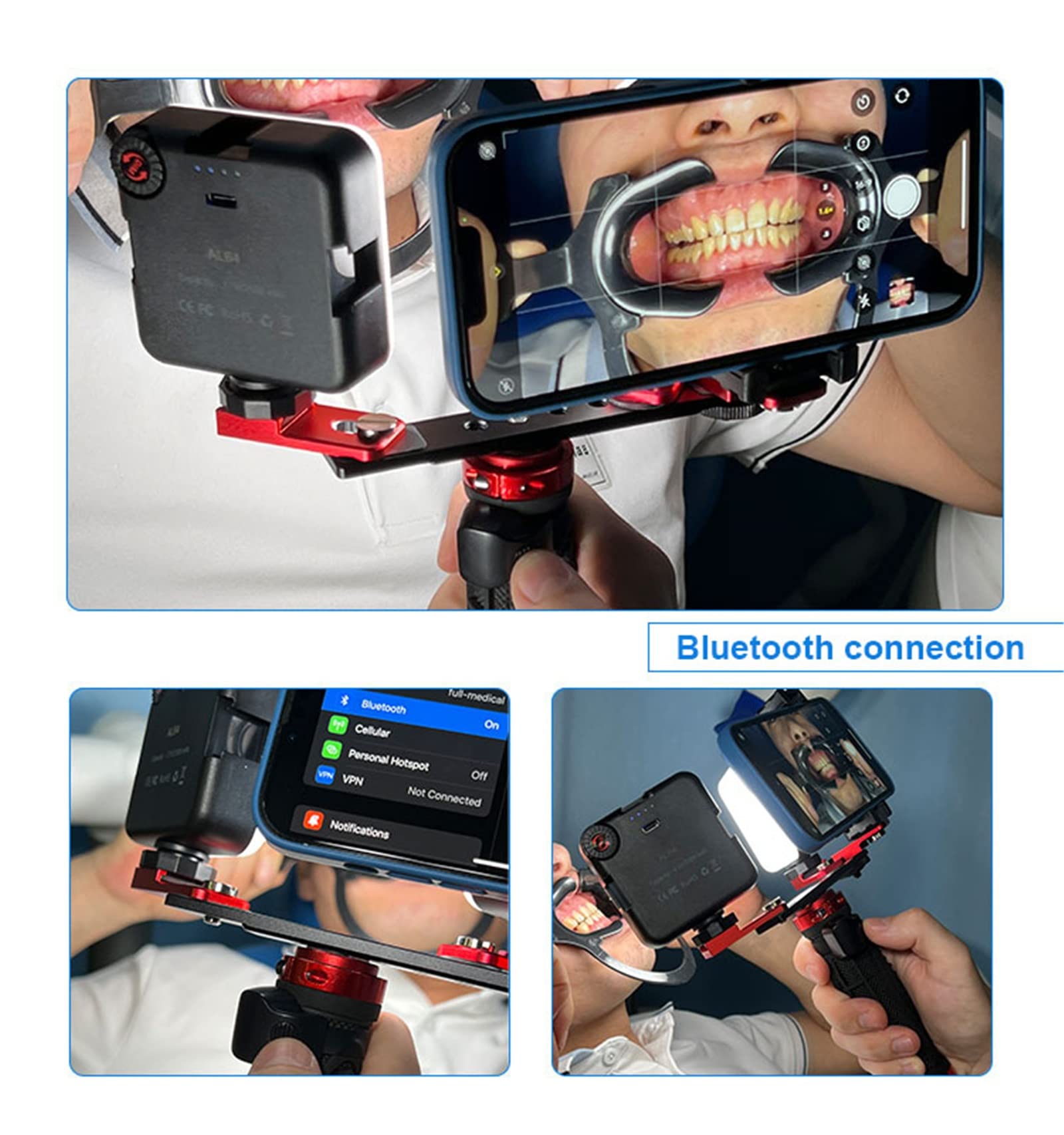 DIRIGIÓ Luz de Flash de fotografía Dental, fotografía móvil DIRIGIÓ Ligero de la Foto del teléfono Ligera de la Linterna, Equipo de fotografía Dental