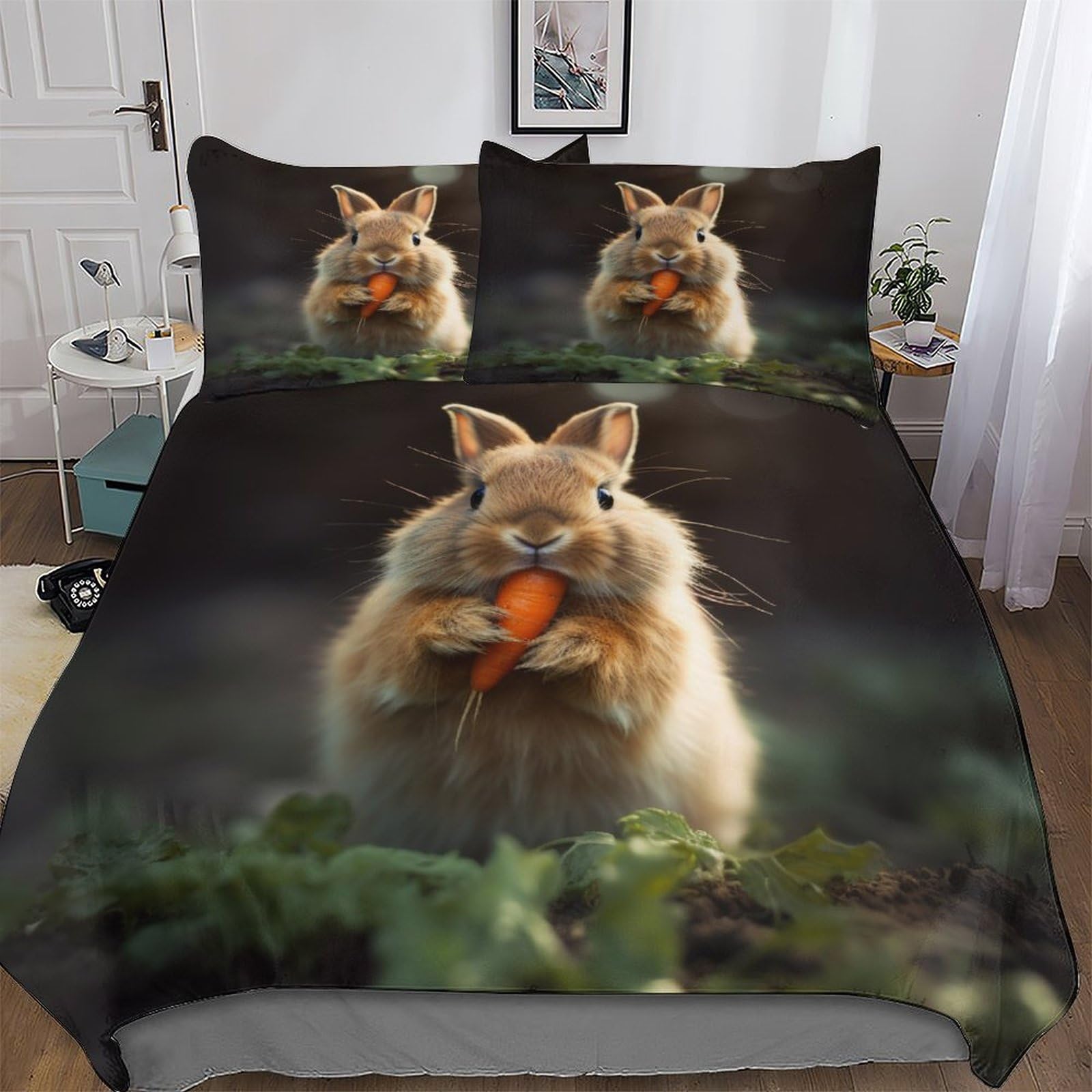 Housse de couette écureuil pour chambre d'enfant et ado cosy