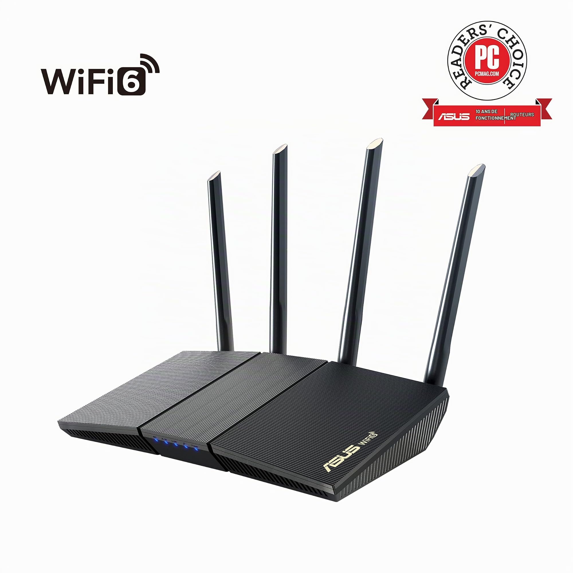 ASUS AX1800S Gigabit Ethernet Dual-Band 2.4GHz / 5GHz Wireless Router - Black