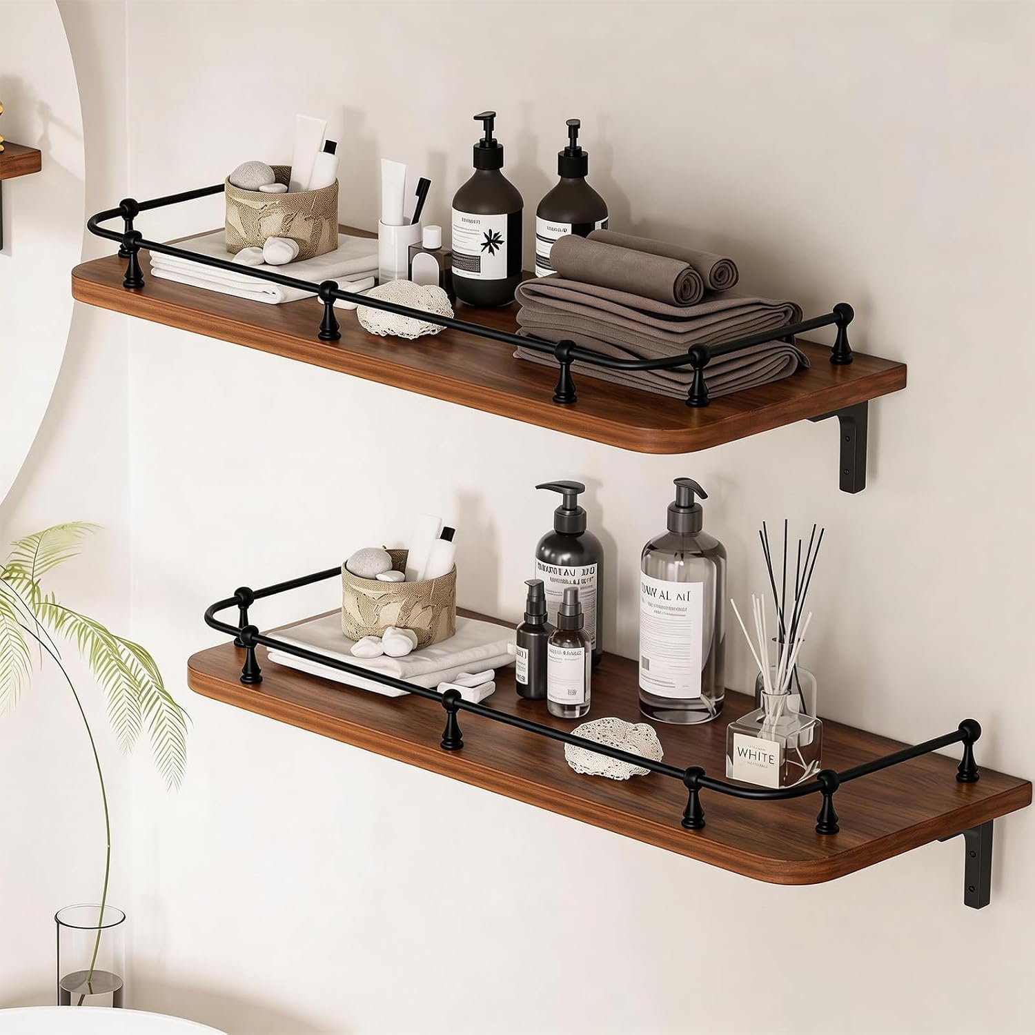 3 Pcs Gallery Rails for Shelves and Cabinets