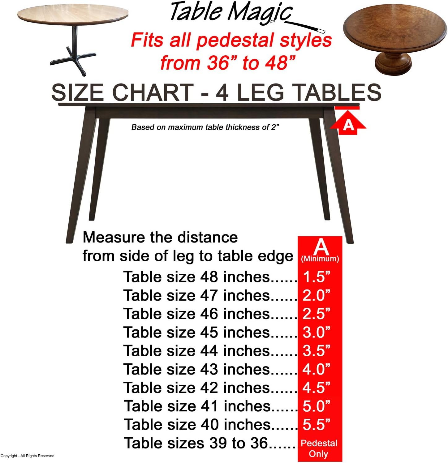 Slate Fitted Tablecloth Tablecover Table Cover fits 36 to 48 inch Tables