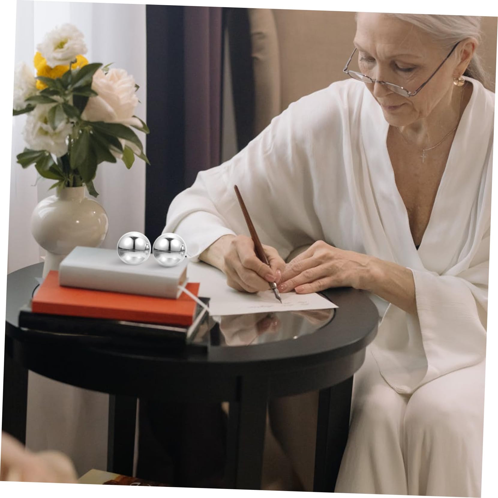 Metall Handmassagebälle zur Stress und Muskelentspannung Runde Handtrainingsbälle aus Langlebigem Metall für Massage und Physiotherapie