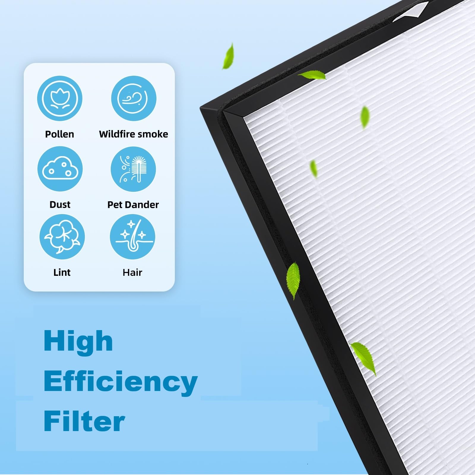 FY2420/30 FY2422/30 Ersatzfilter Kompatibel mit Philips AC2882 AC2887 AC2889 AC3829 2000er und 3000er Serie Luftreiniger, FY2422 HEPA-Filter und FY2420 Aktivkohlefilter