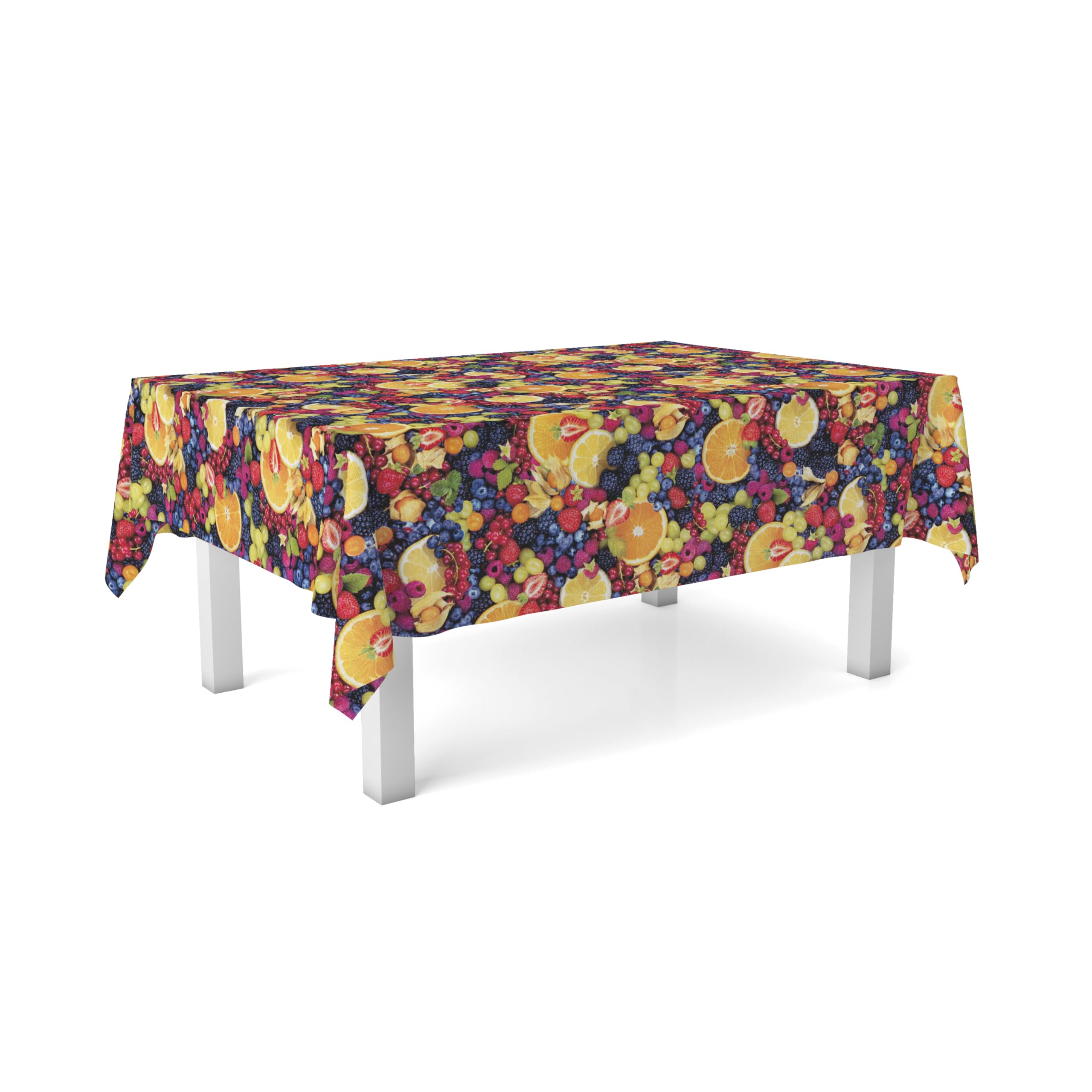 Martina Home Oilcloth Tablecloth Fruits Unique 260 x 140 cm, 102.4 x 55.1 inch (Square) - Image 2