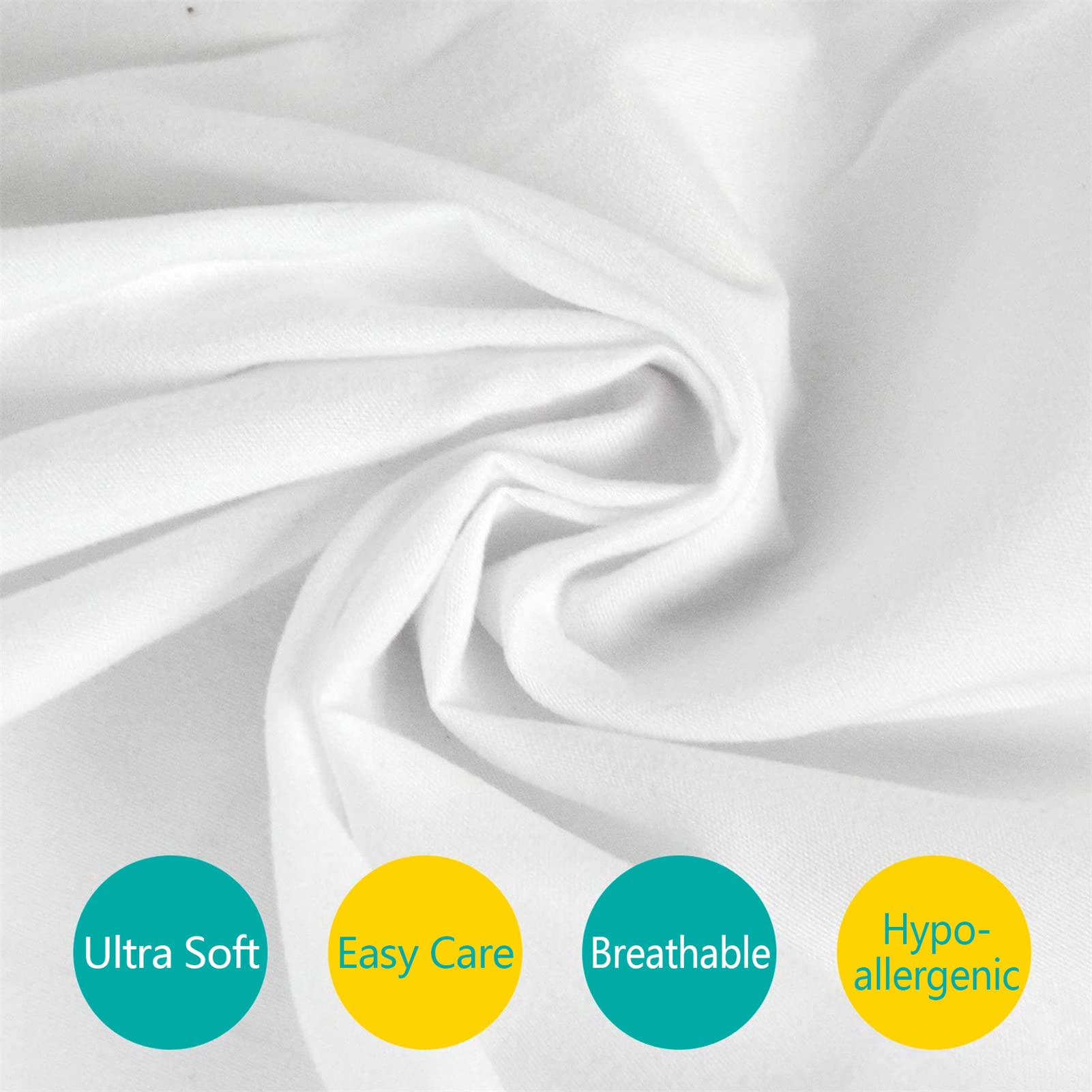 Jupe De Lit pour Bébé à Volants Anti-poussière, Jupe De Lit à Volants avec Pompons à Pompons pour Bébés Garçons Ou Filles, Goutte De 35,6 Cm (White A-1,52"x28" Crib)