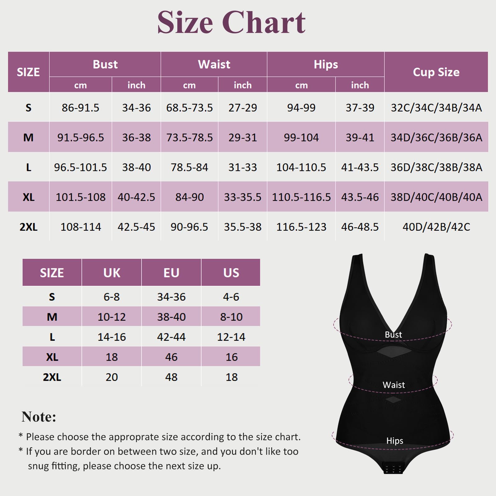SHAPERIN Body Sculptant Femme Gainant Amincissante Ventre Plat Body Dos Nu Col en V Tank Top Bodysuit