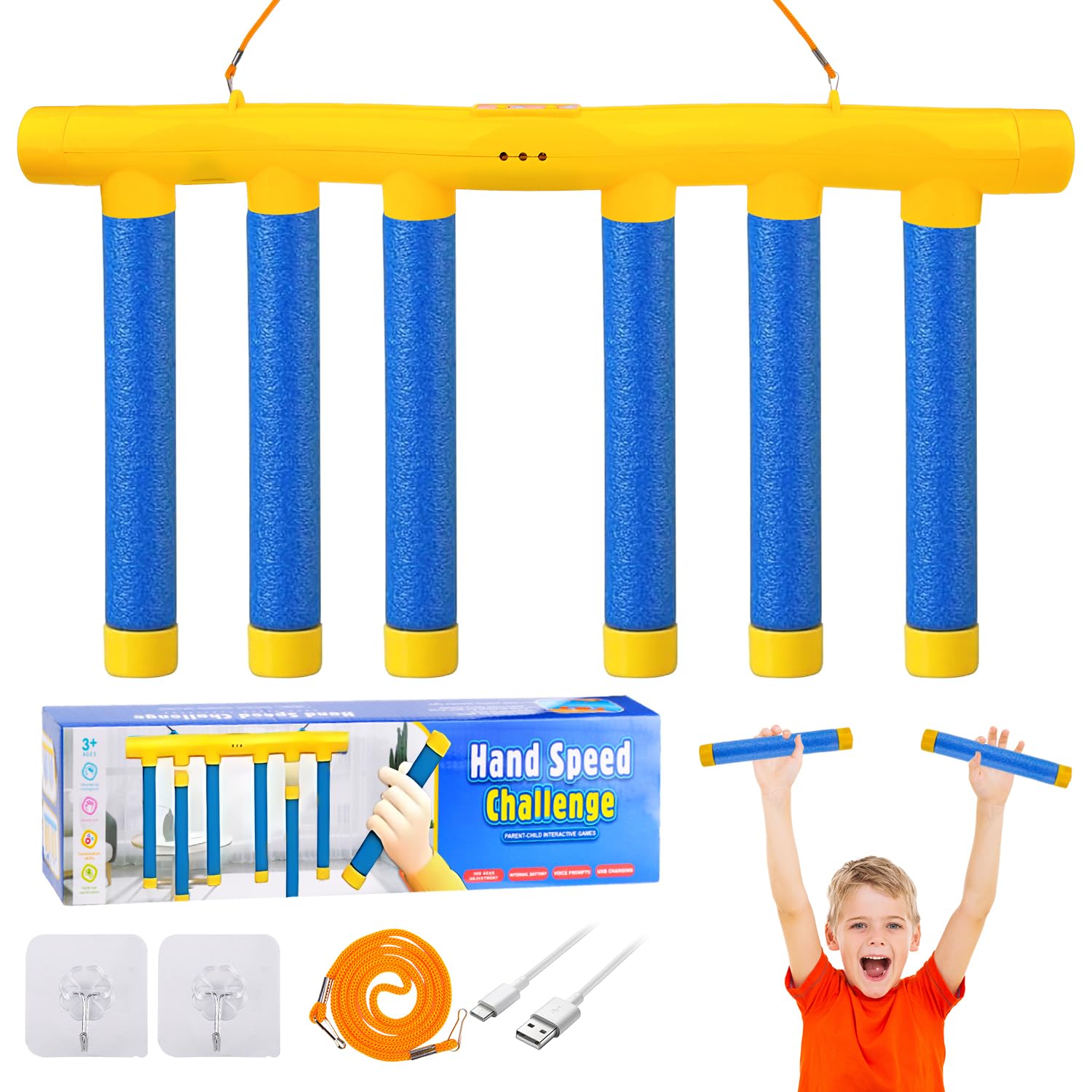 Pipihome Catching Sticks Game, Reflective Drop Stick Reaction Challenge Reaction Game, Hand Speed Challenge Games for Kids & Adults, Family Games Gifts Early