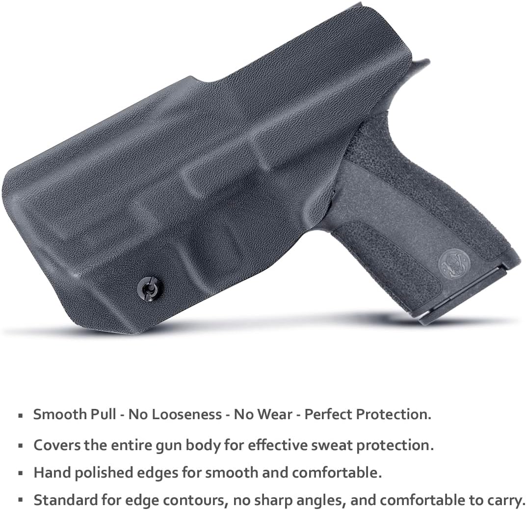 POLE.CRAFT S&W M&P Shield X Holster IWB Kydex for Fit: S&W M&P Shield X - Inside Waistband Concealed Carry - Adj. Cant Retention