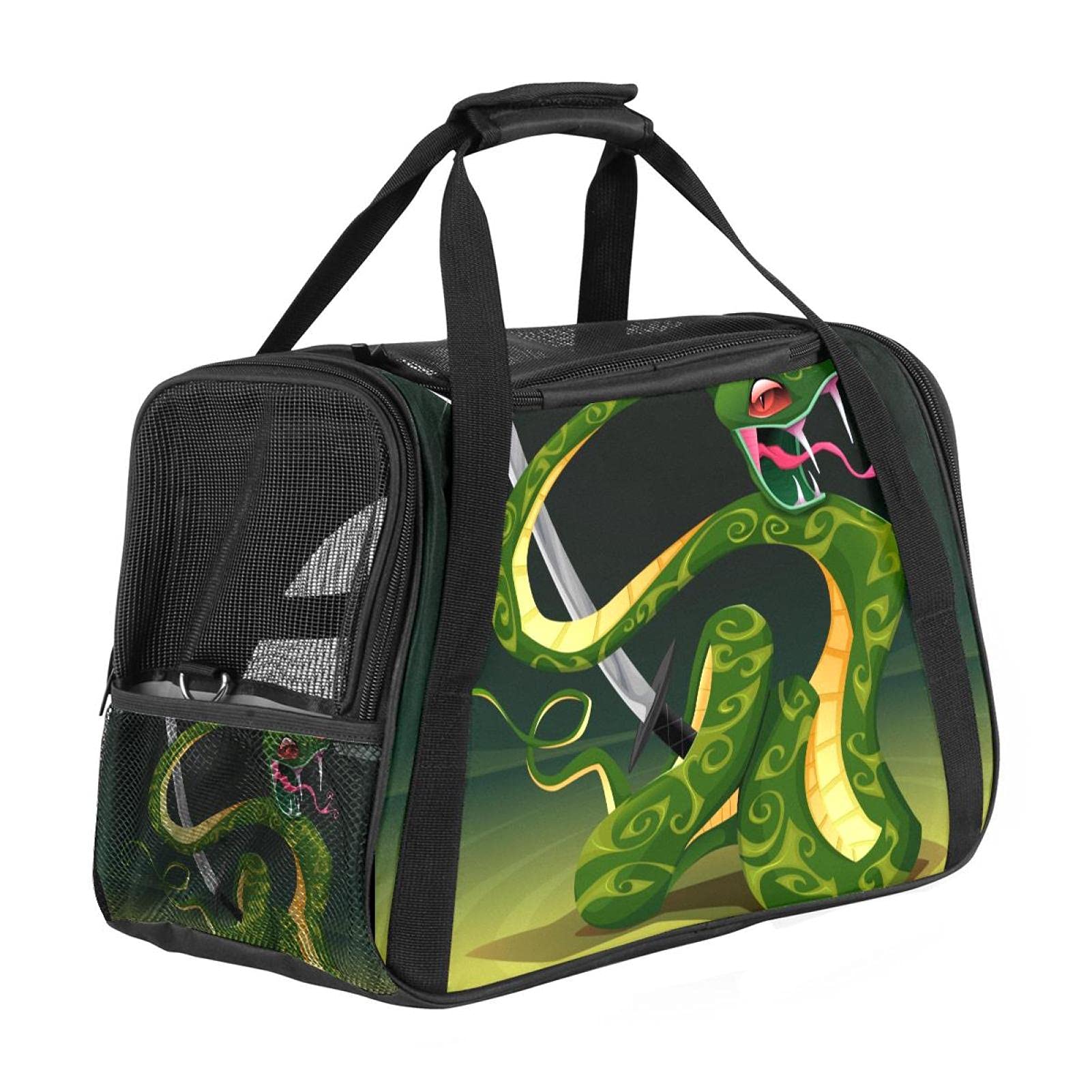 Sac de transport animal lapin chat chien homologué compagnies aériennes vert