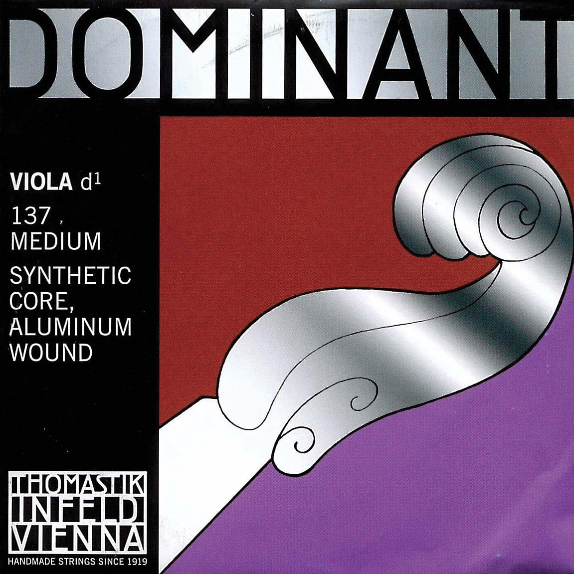 Dominant Viola D String - 15"-16", Aluminum/Perlon, Medium