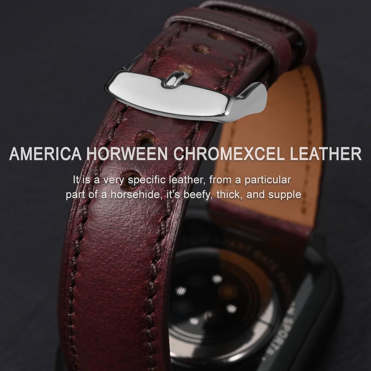 ANNEFIT Watch Bands 18mm 20mm 22mm, Premium Full Grain Leather Watch Straps for Men and Women