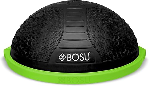 Miniatura 10 de Entrenador de equilibrio de media bola BOSU para el hogar para entrenamientos de fuerza y flexibilidad con material resistente a las roturas