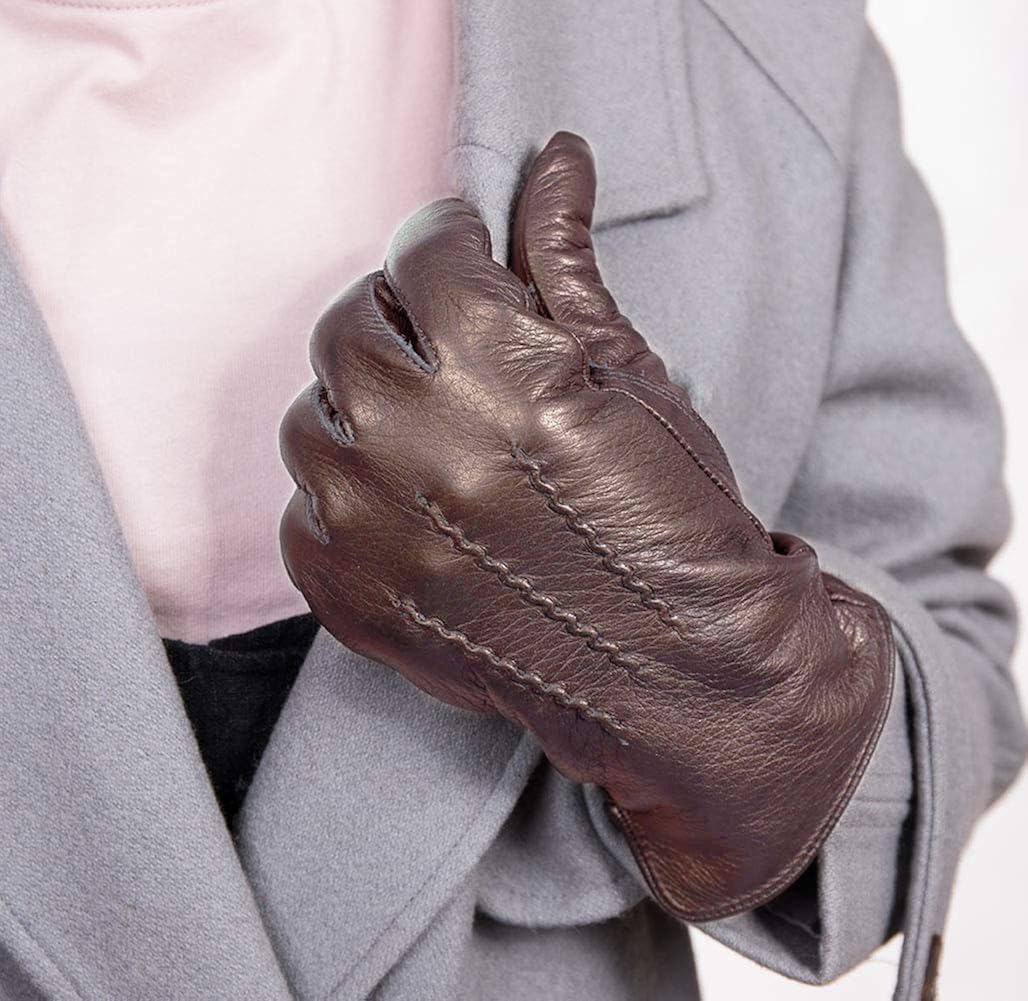 Intra Fit 鹿革手袋 革手袋 レディース ディアスキングローブ 女性用 手袋 レディース 婦人 高級 ファッション 柔らかい シンプル 本革 100 鹿革 秋冬 上品 手袋 通販 Amazon