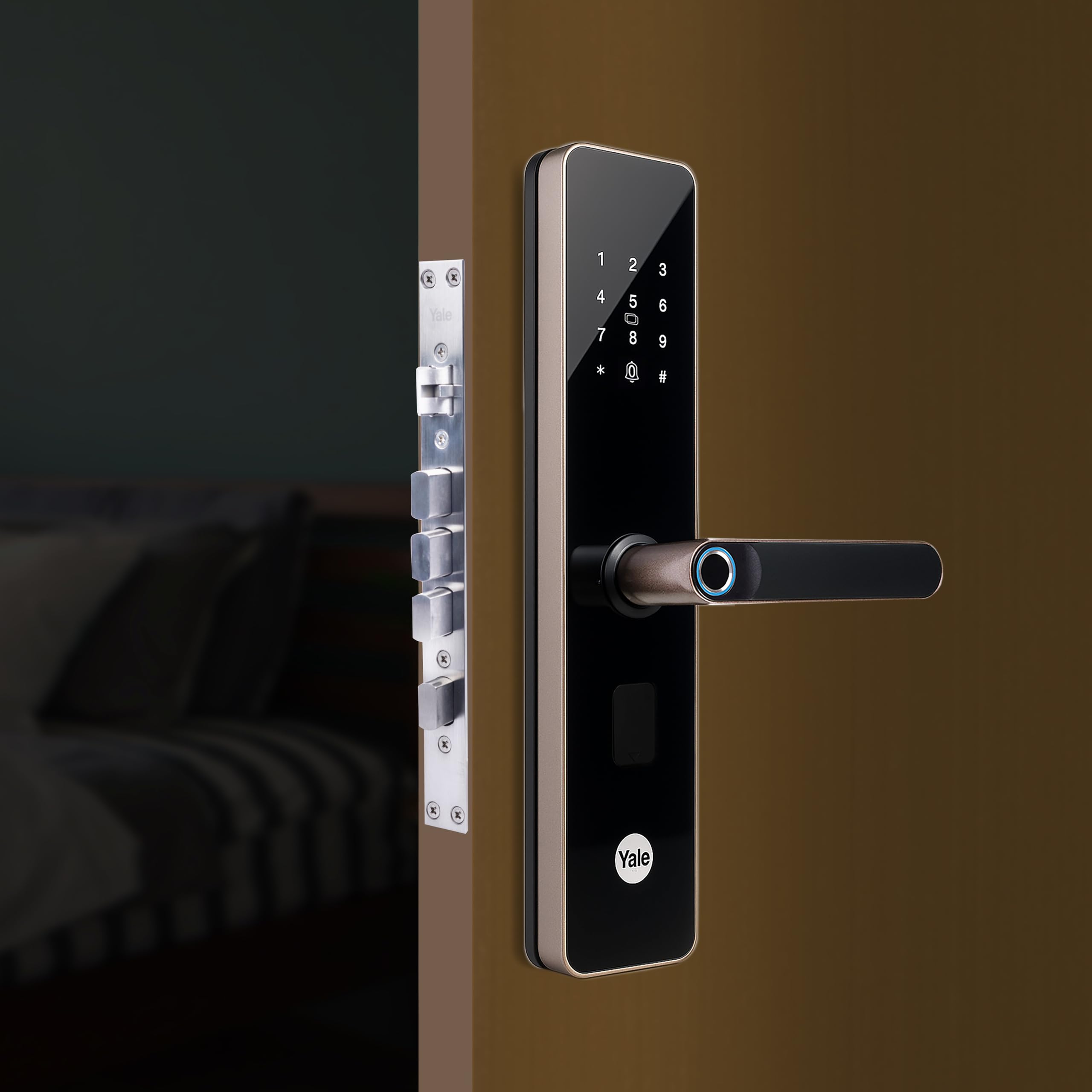 Yale YDME 50 NxT Smart Door Lock | Biometric Fingerprint, PIN, RFID & Mechanical Key | Digital Door Lock for Home & Office-picture-10