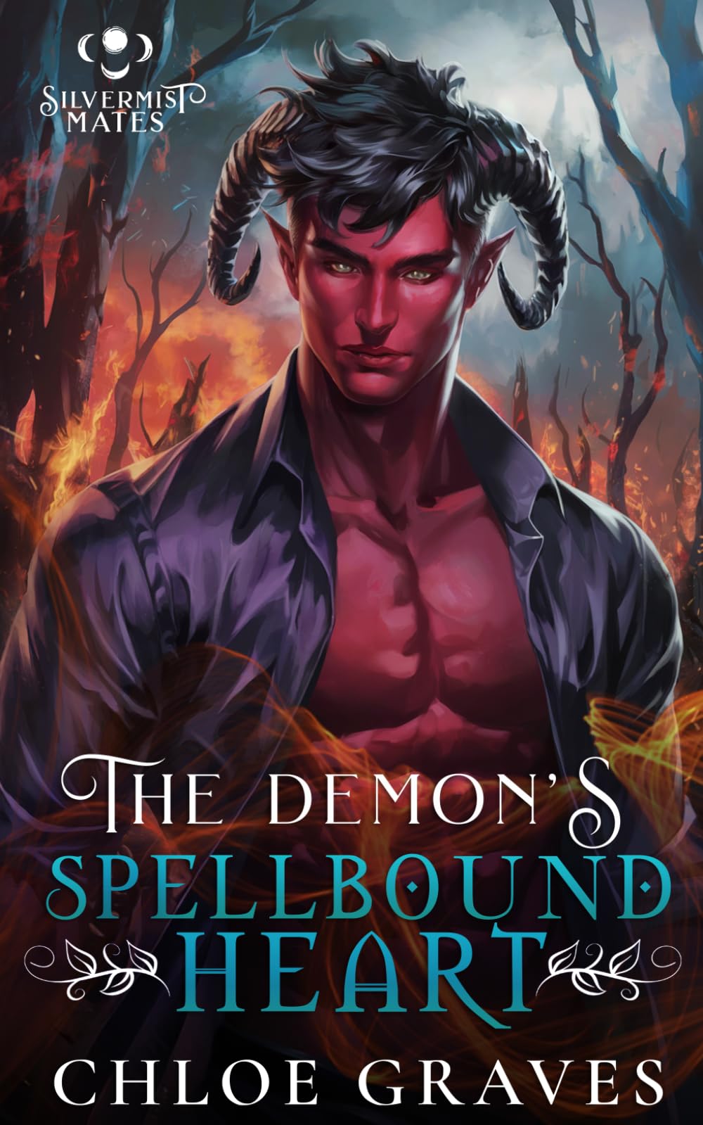 The Demon's Spellbound Heart: A Fated Mates Monster Romance Novella (Silvermist Mates)