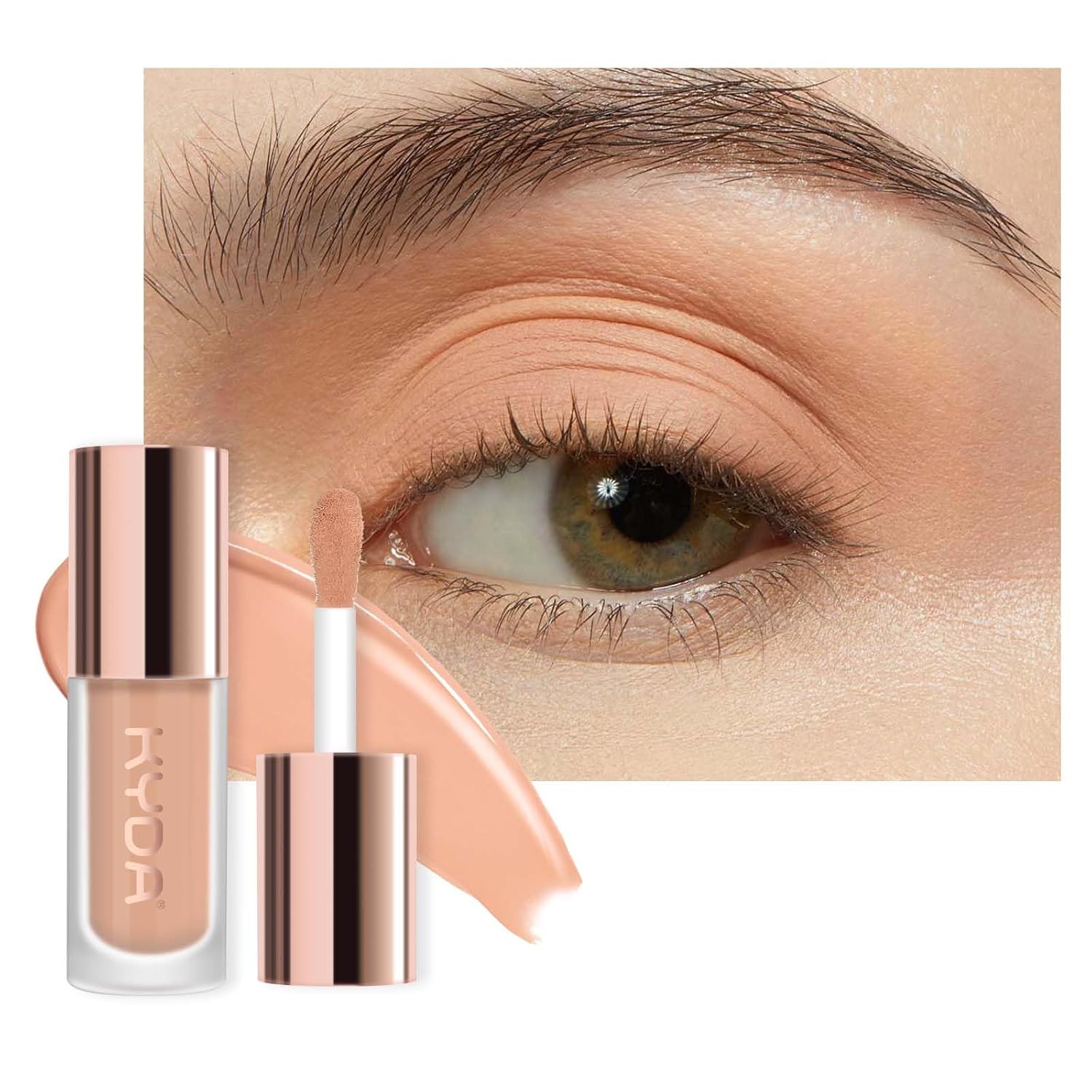 KYDA Liquid Matte Eyeshadow, Soft Matte Nude Ivory Eyeshadow