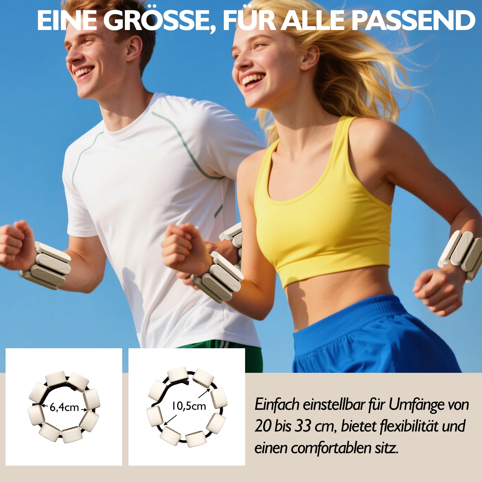 Handgelenk und Knöchel Gewichte für Frauen Männer (Auswahl von 0.9KG/1.8KG Paar)