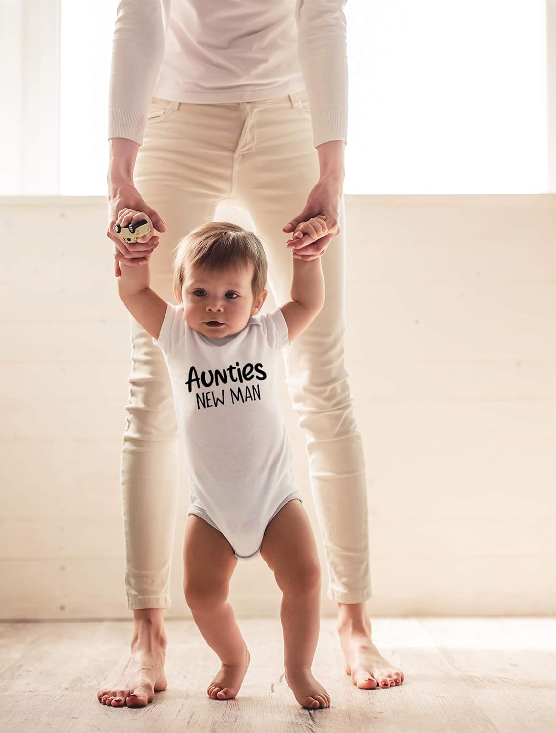 CBTwear Aunties New Man - Baby Clothes - Funny Newborn Bodysuit Outfits for Boys - Image 3