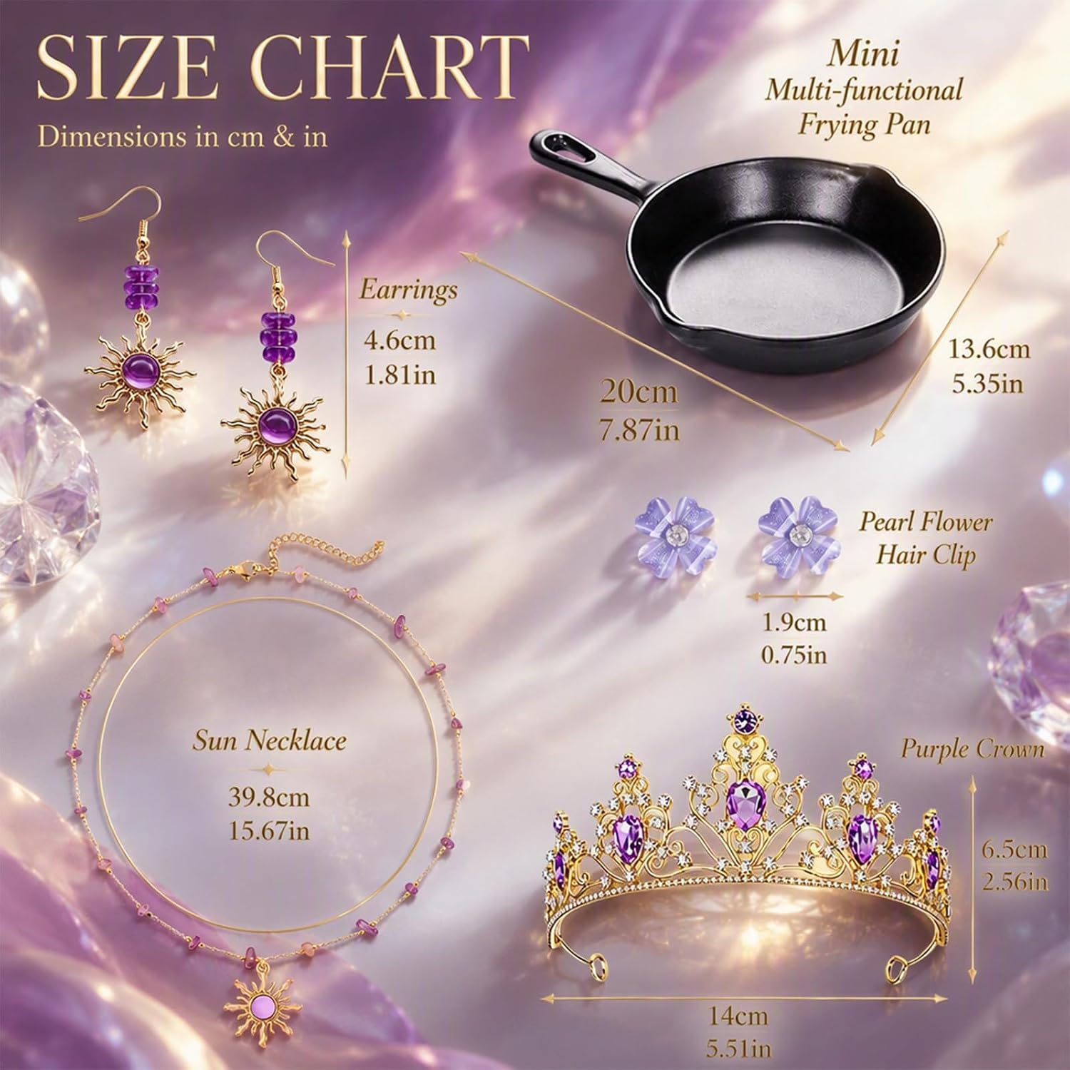 24 Pcs Princess Hair Clips Jewelry Gift for Girls Cosplay, Themed Parties Fashion Accessories image 2