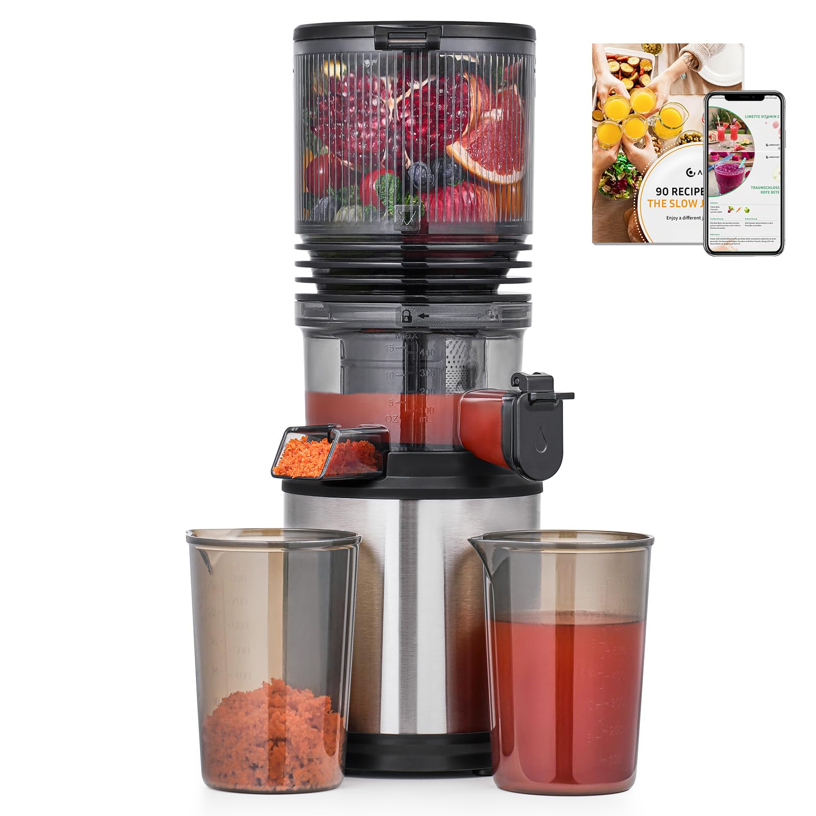 AMZCHEF Cold Press Juicer Machine