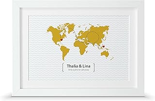 Friends leaving present | Moving away poster print (A4-30x21cm, Print & Standard Frame)