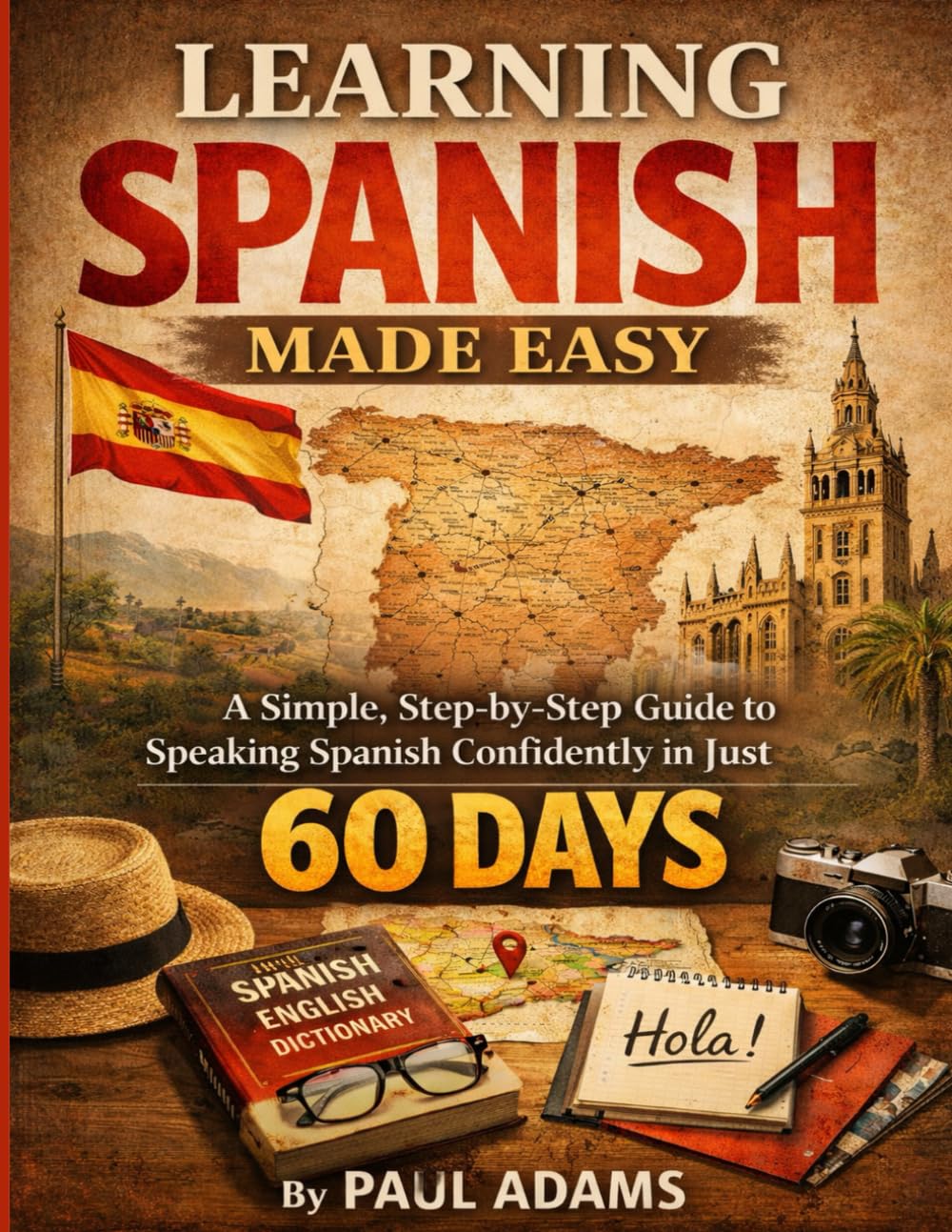 LEARNING SPANISH MADE EASY: A Simple, Step-by-Step Guide to Speaking Spanish Confidently in Just 60 DAYS (Foreign language learning)