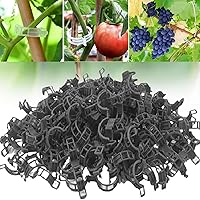 Vista 8 de Clips de soporte para plantas, 100/150/300 clips para plantas trepadoras, transparentes para tomate y uva, clip de soporte para plantas, clips