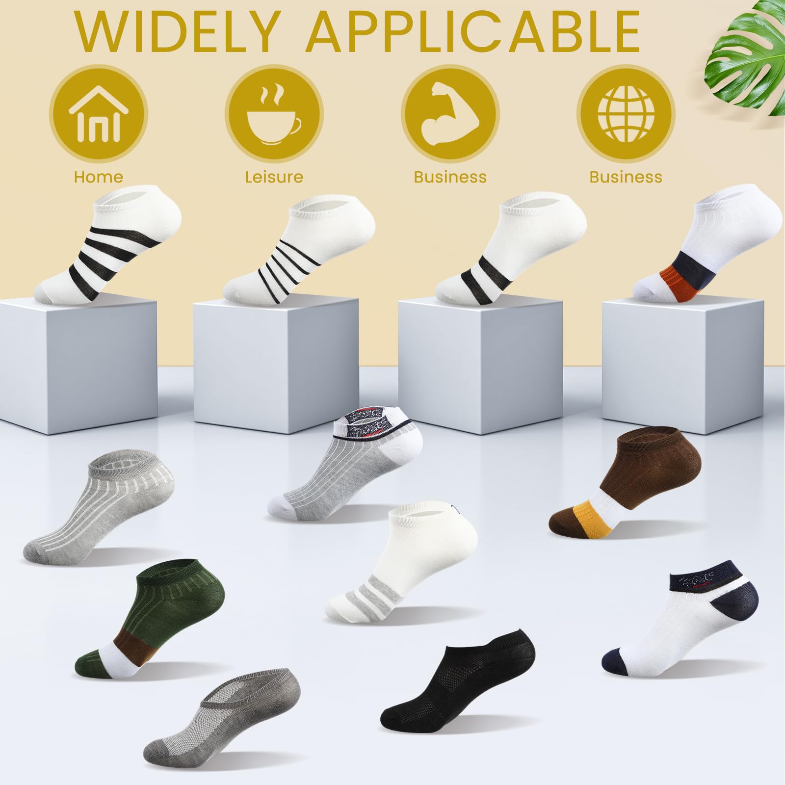 Mepase 100 pares de calcetines de tobillo de corte bajo a granel para hombres sin hogar, unisex, transpirables, invisibles, cómodos, absorbentes del sudor, calcetines atléticos, paquete a granel para