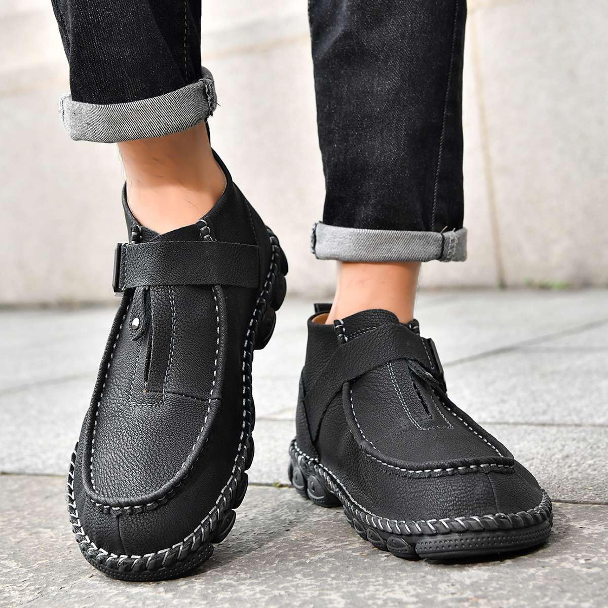 Men's Casual Chukka Boots | Outdoor Travel Ankle Boots | Fashion Lightweight Shoes | Non-Slip,Comfortable,Breathable - Image 3