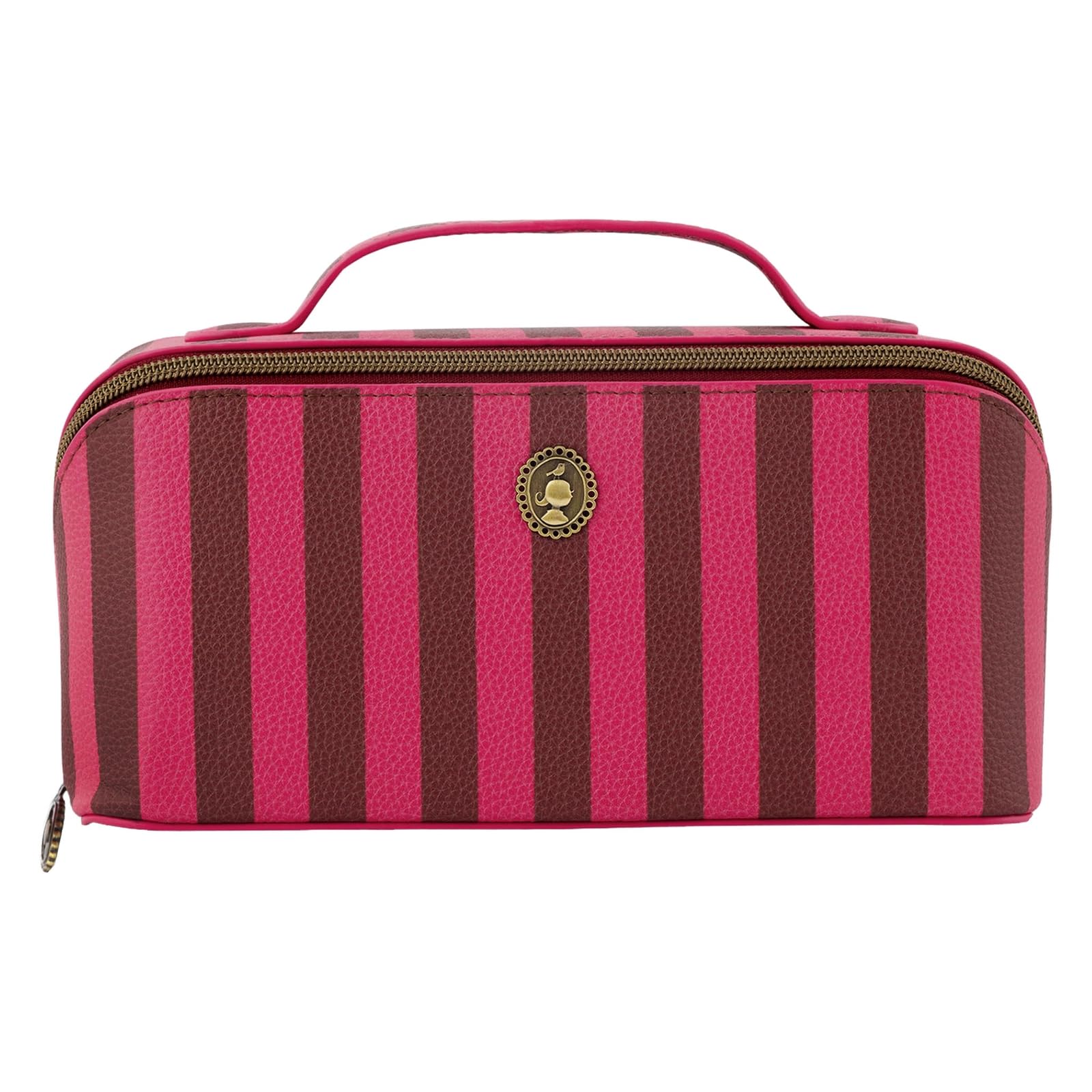 Pip Studio borsa da toilette Cyrille Cosmetic Bag Stripe Pink rosa marrone